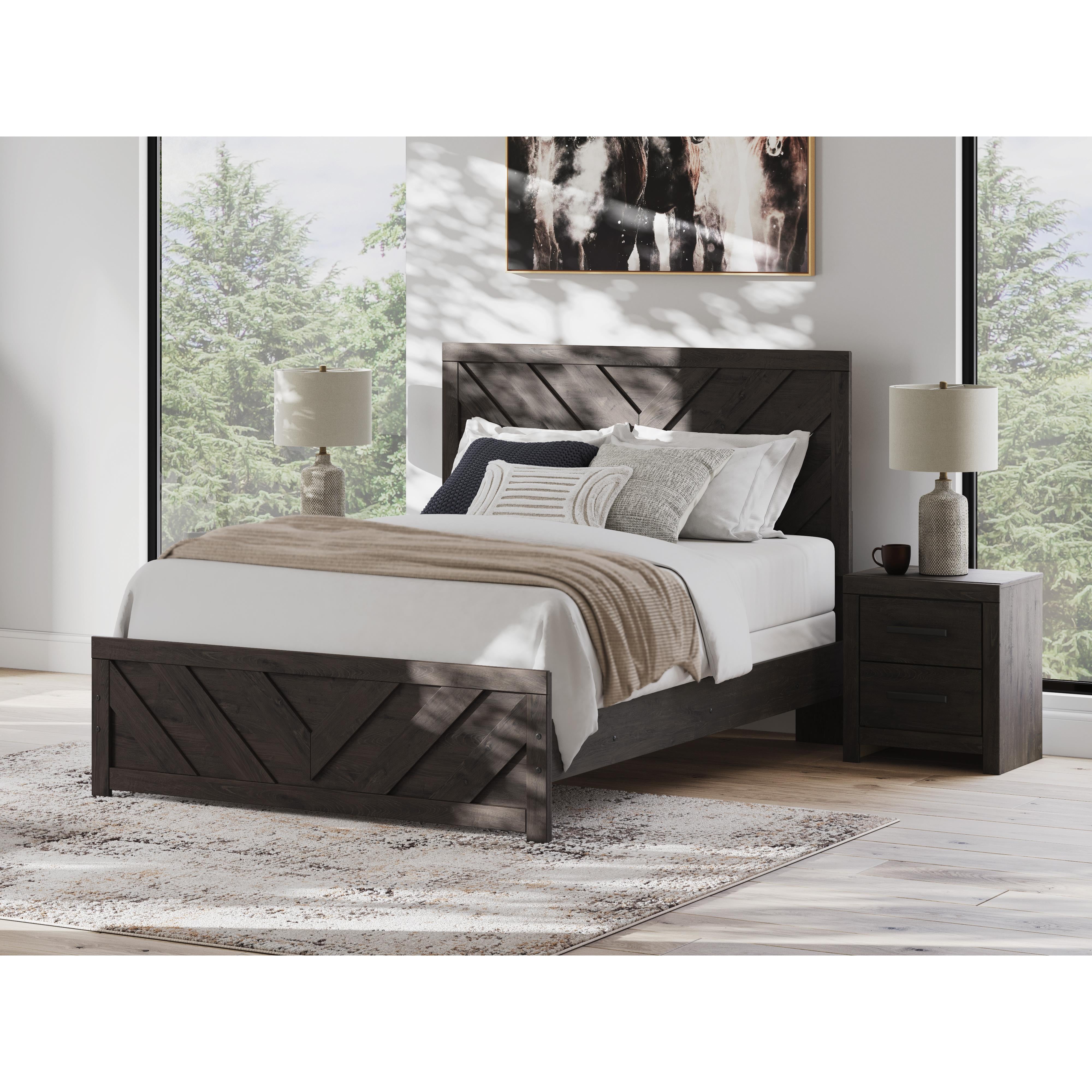  Size_Queen --  Prendonea B3789B4 Queen Panel Bed IMAGE 6