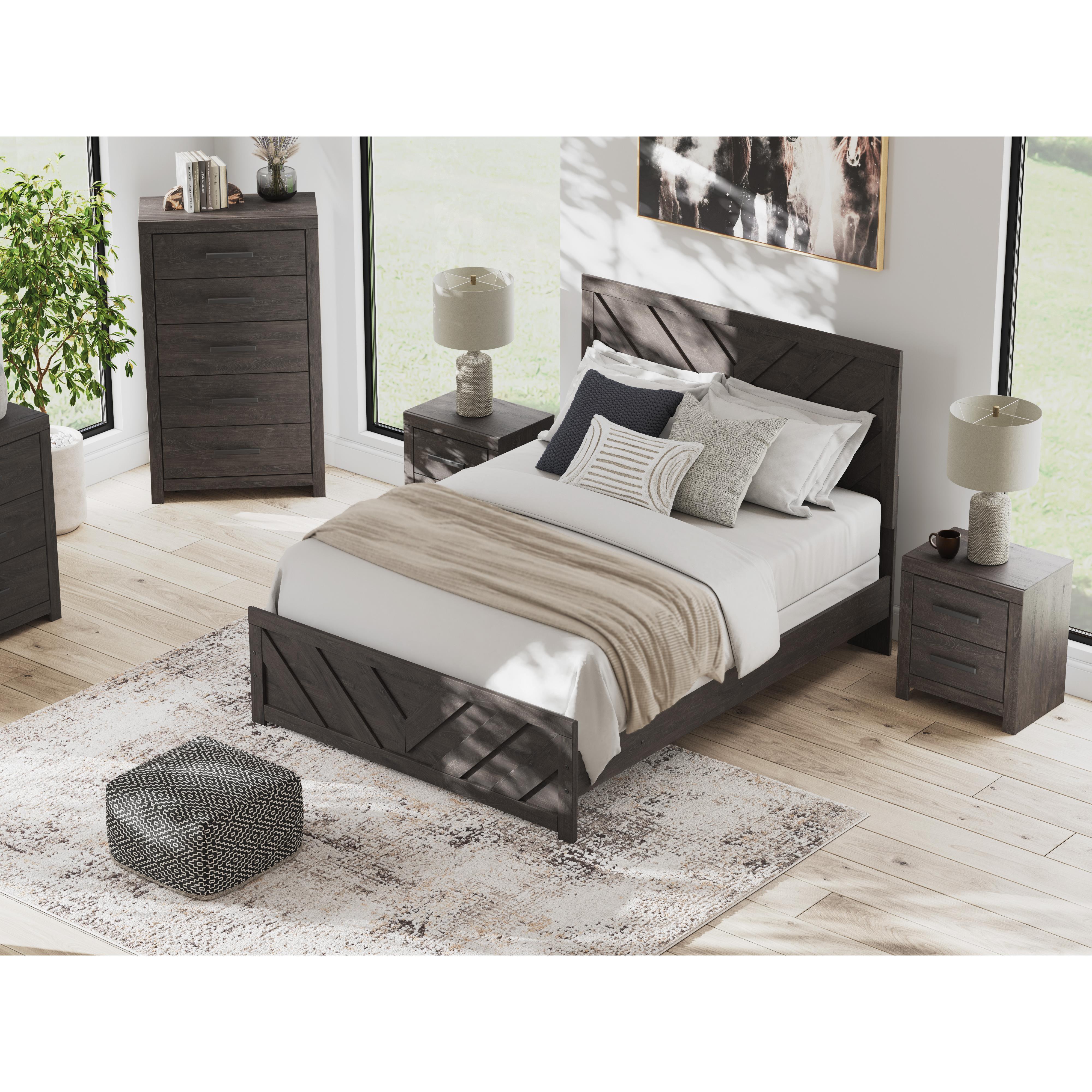  Size_Queen --  Prendonea B3789B4 Queen Panel Bed IMAGE 8