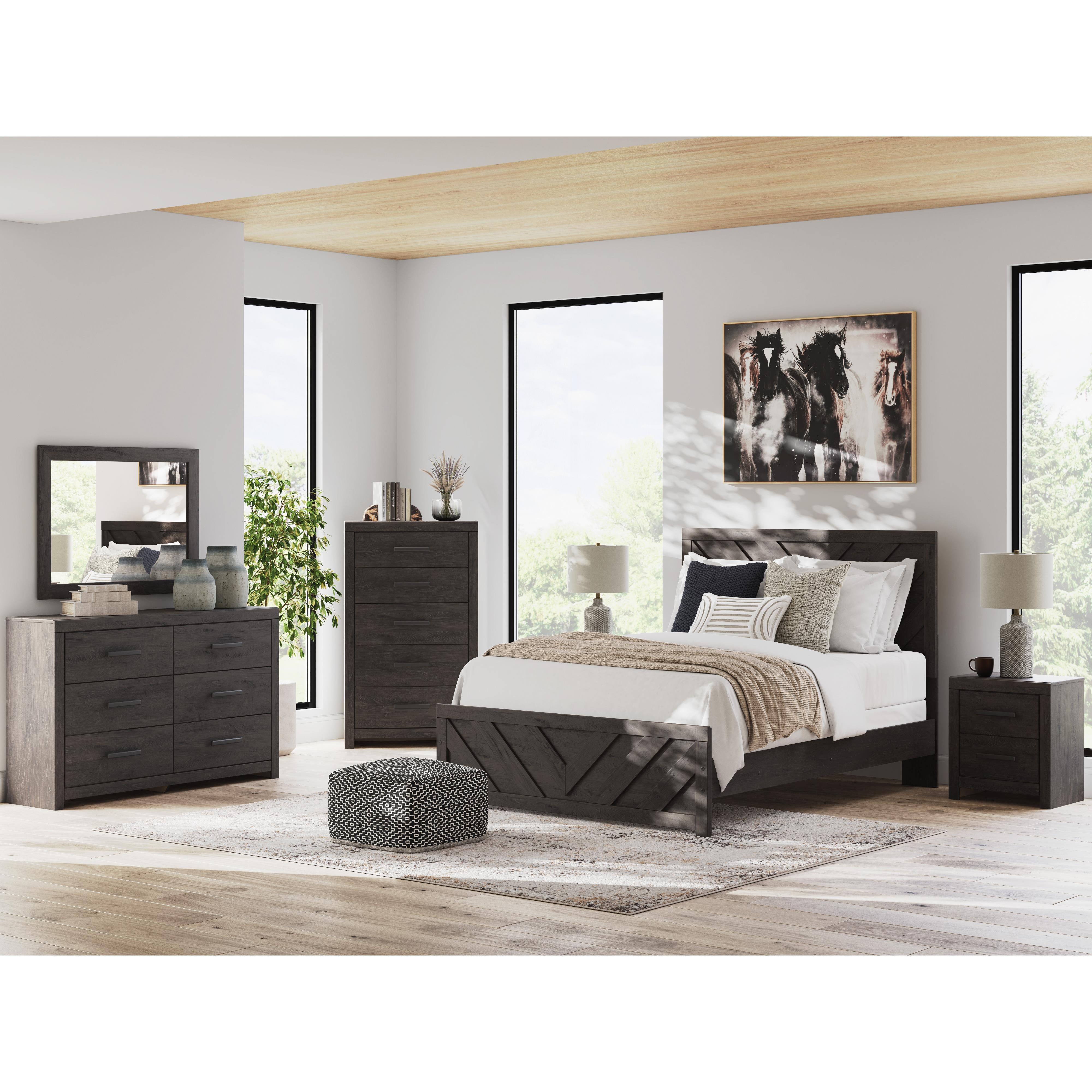  Size_Queen --  Prendonea B3789B4 Queen Panel Bed IMAGE 9