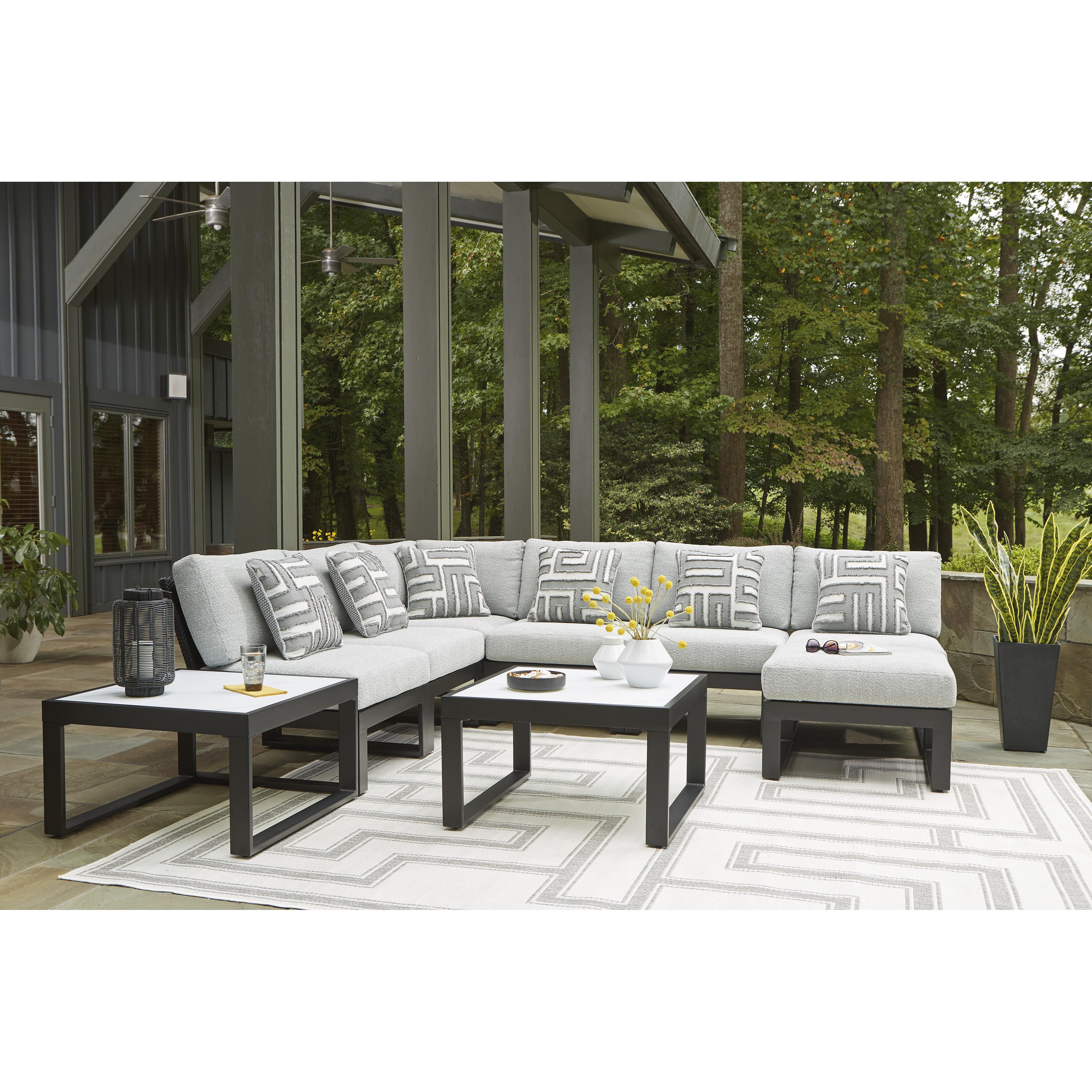  Signature Design by Ashley Beachloft P490-708 Square Cocktail Table IMAGE 6