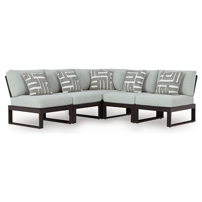 Signature Design by Ashley Beachloft P490P2 5 pc Outdoor Sectional