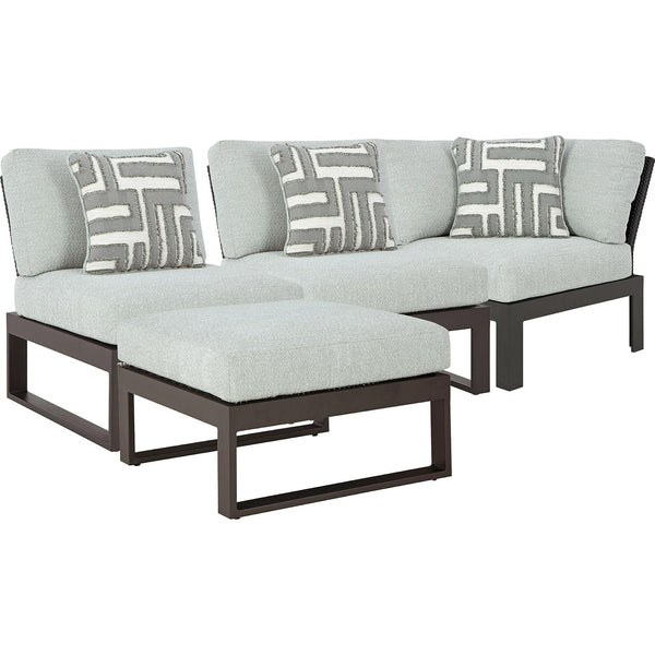 Signature Design by Ashley Beachloft P490P7 4 pc Outdoor Sectional