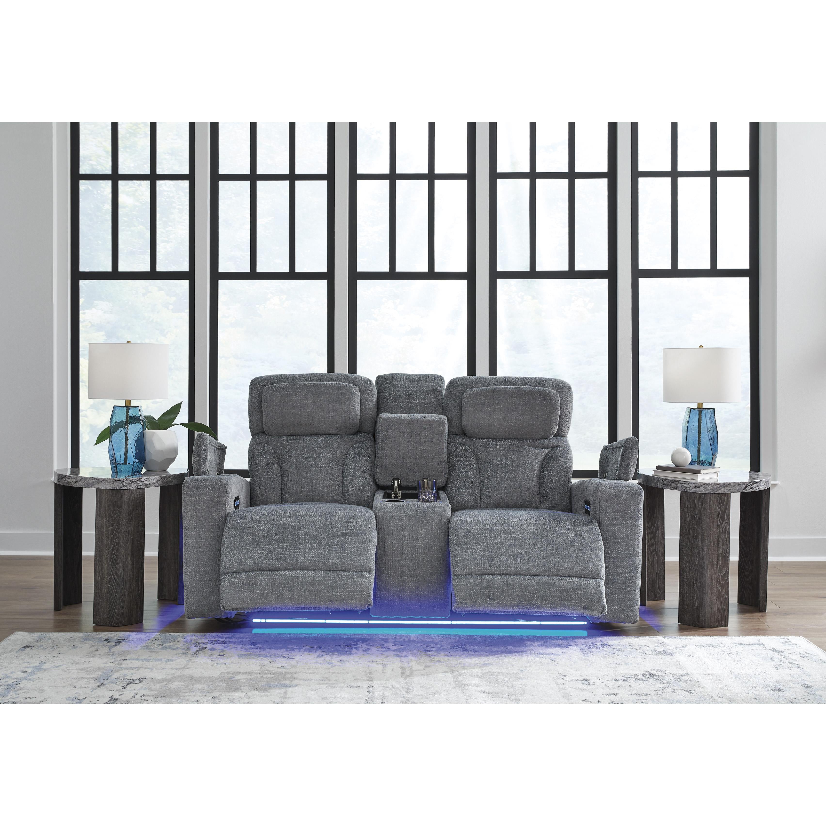  Signature Design by Ashley Studio Cave PC4980218 Power Reclining Loveseat with Console and Adjustable Headrest IMAGE 7
