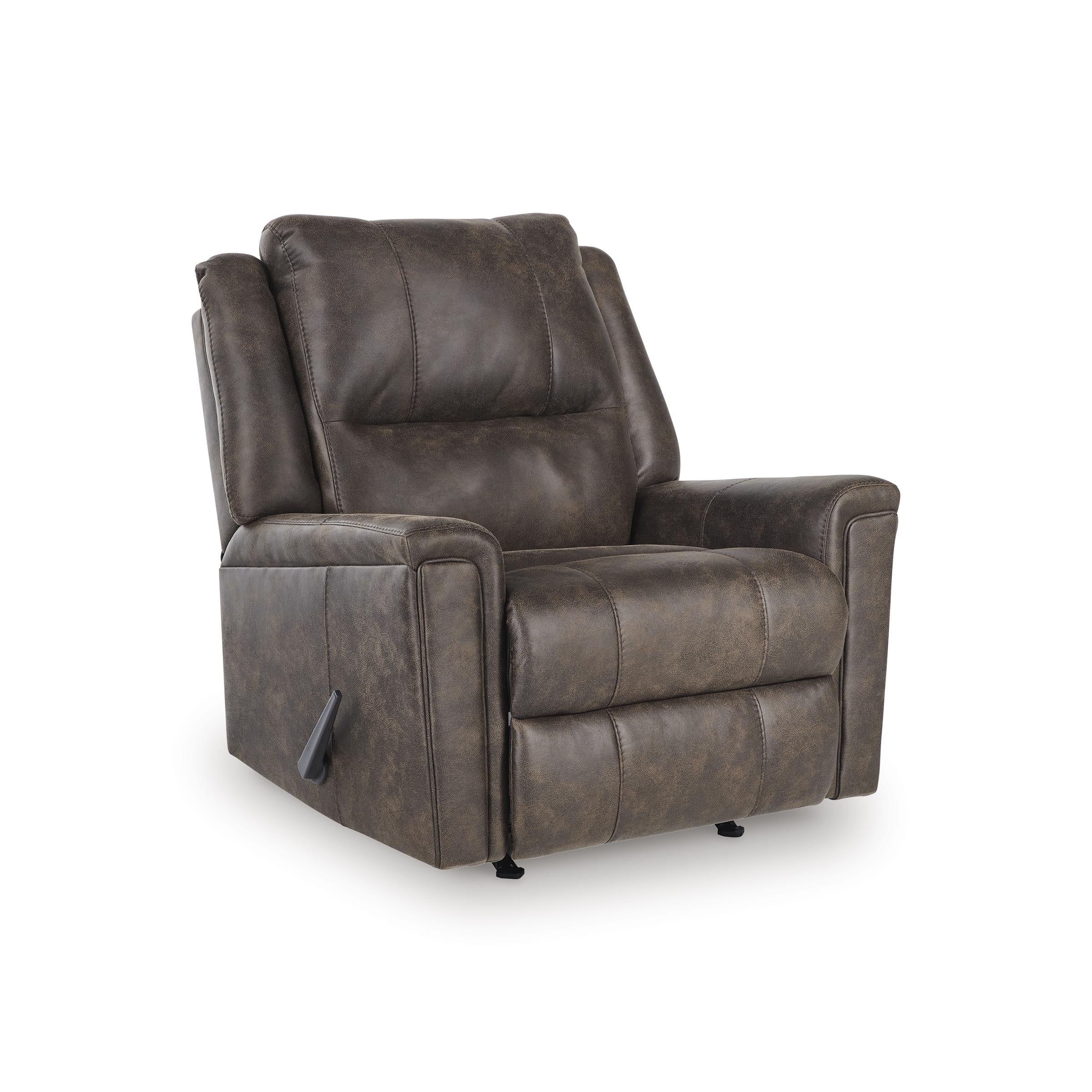  Manufacturer Color_Walnut --  Signature Design by Ashley Lixtowel Rocker Leather Look Recliner IMAGE 1