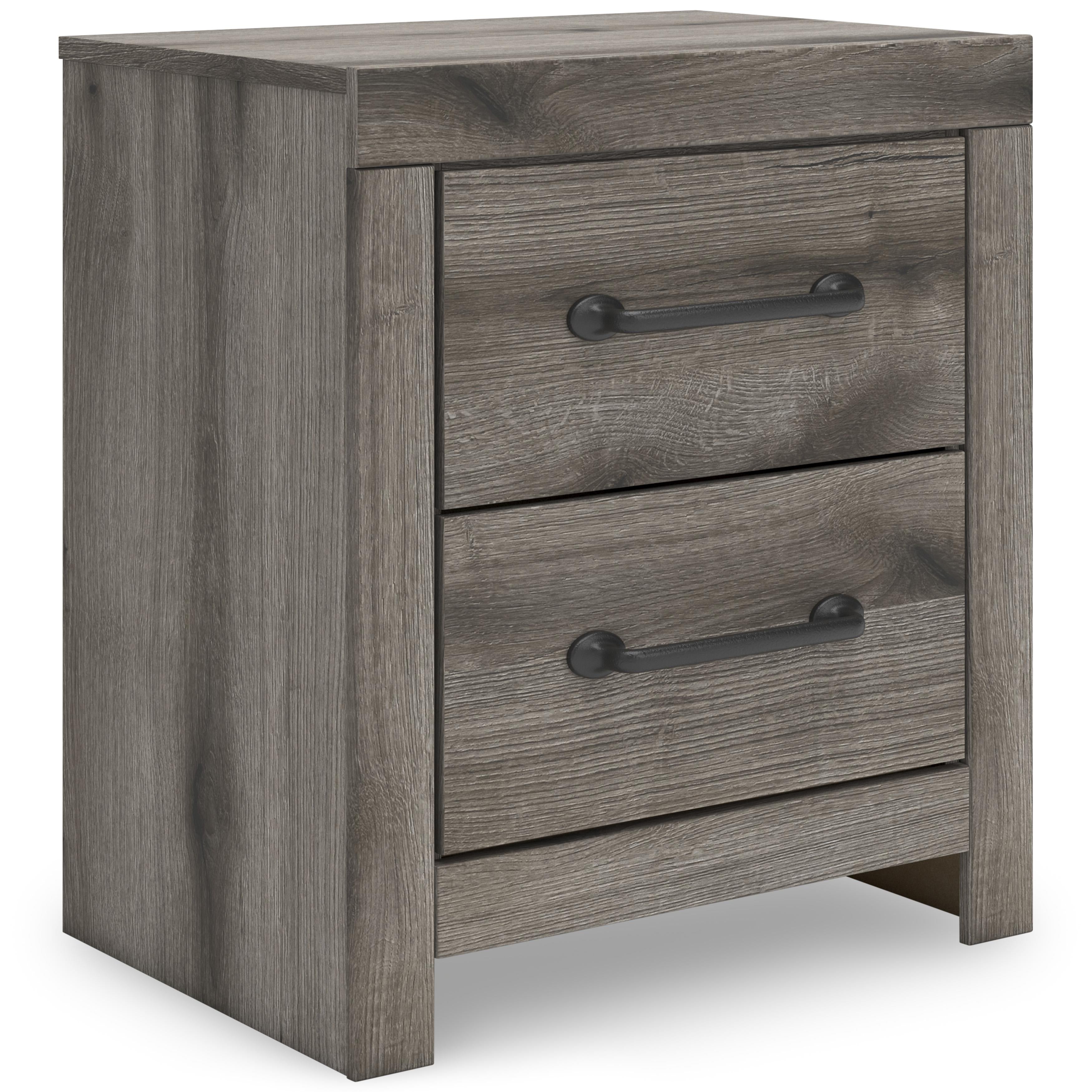  Signature Design by Ashley Graystorm PCB2405-92 Two Drawer Night Stand IMAGE 1