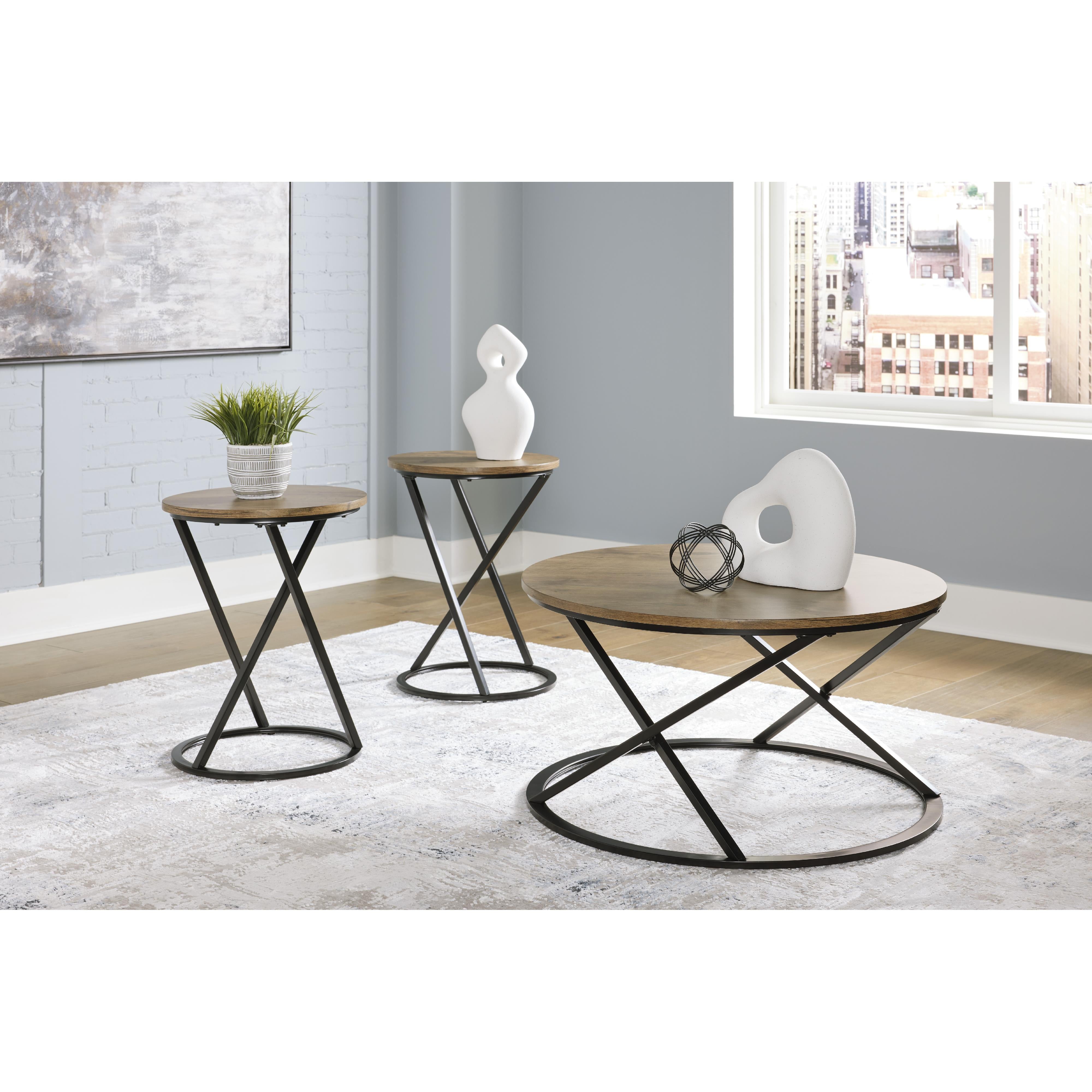  Signature Design by Ashley Cassbryn T152-13 Occasional Table Set IMAGE 3