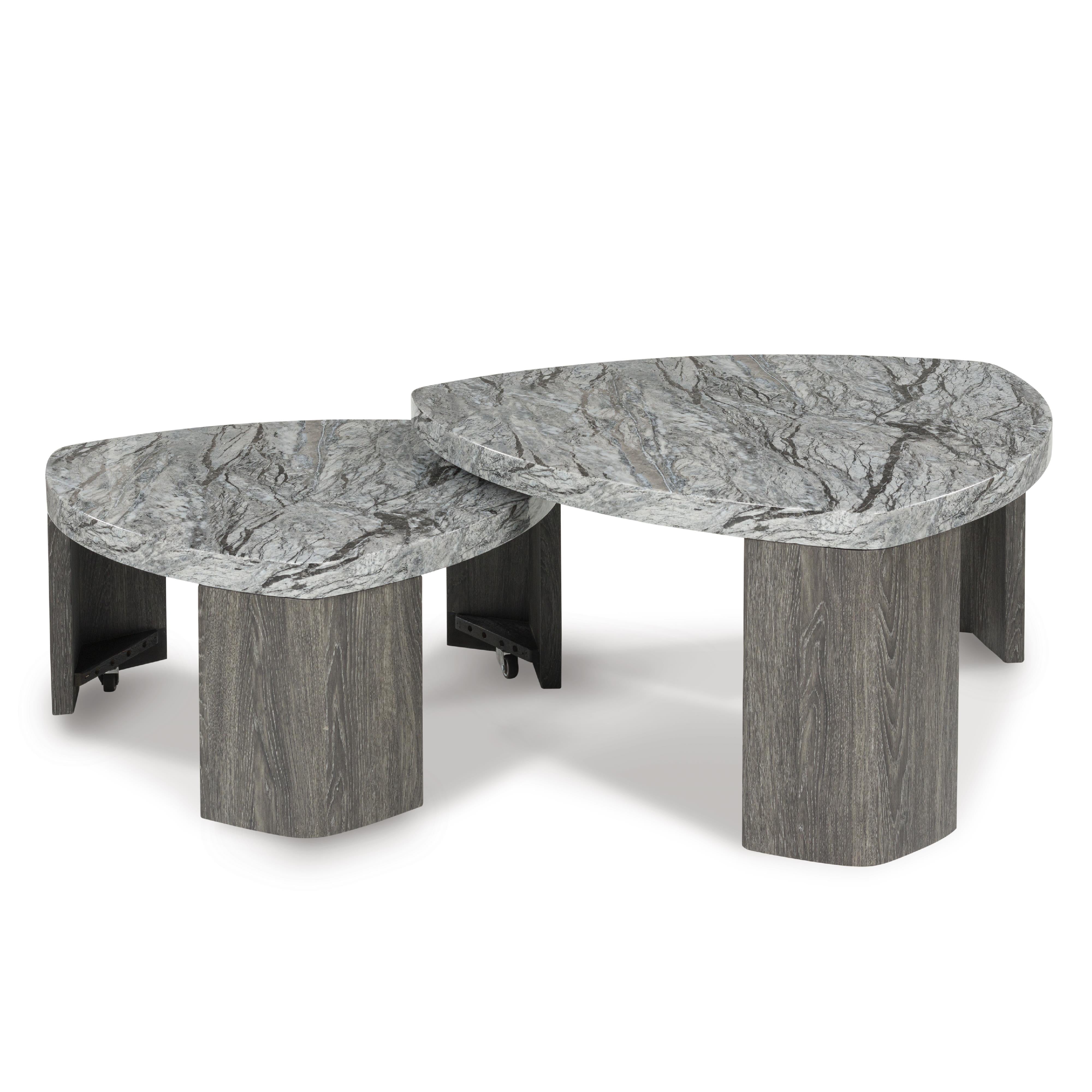  Signature Design by Ashley Surmour T600-0 Stacked Cocktail Table IMAGE 2