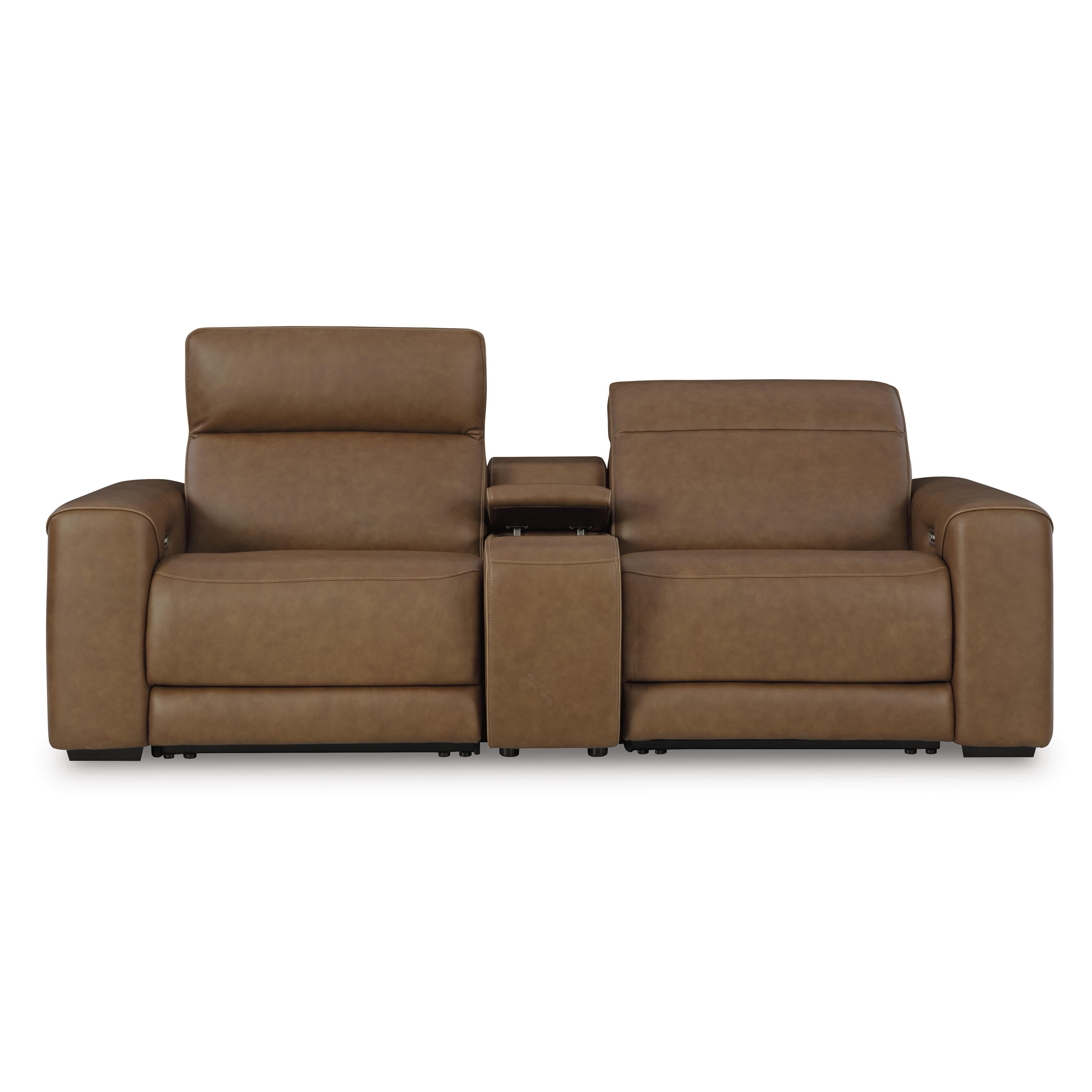  Signature Design by Ashley Magic Man PCU10700S3 2 pc Power Reclining Sectional Loveseat with Console IMAGE 1