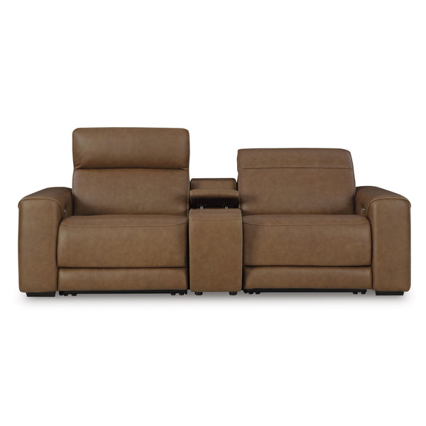 Signature Design by Ashley Magic Man PCU10700S3 2 pc Power Reclining Sectional Loveseat with Console