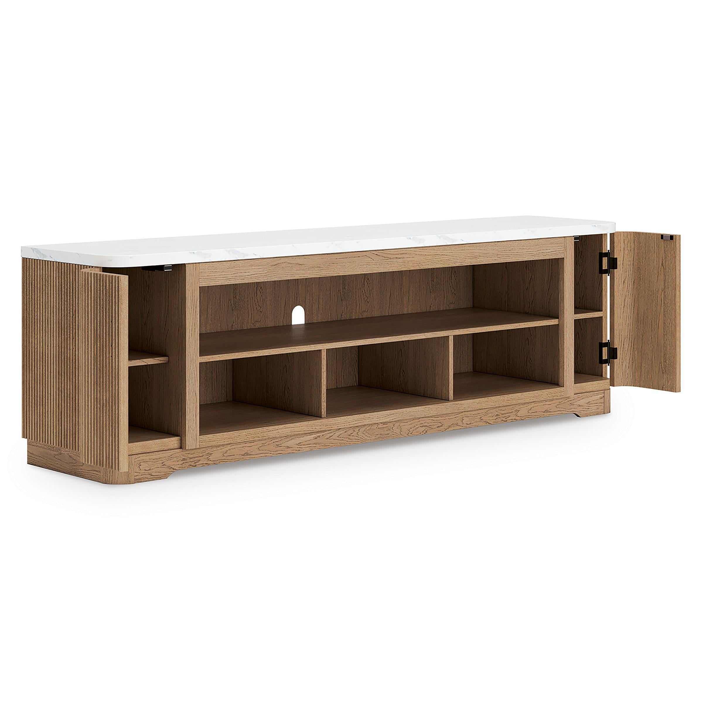  Signature Design by Ashley Camdill W808-68 XL TV Stand with Fireplace Option IMAGE 2