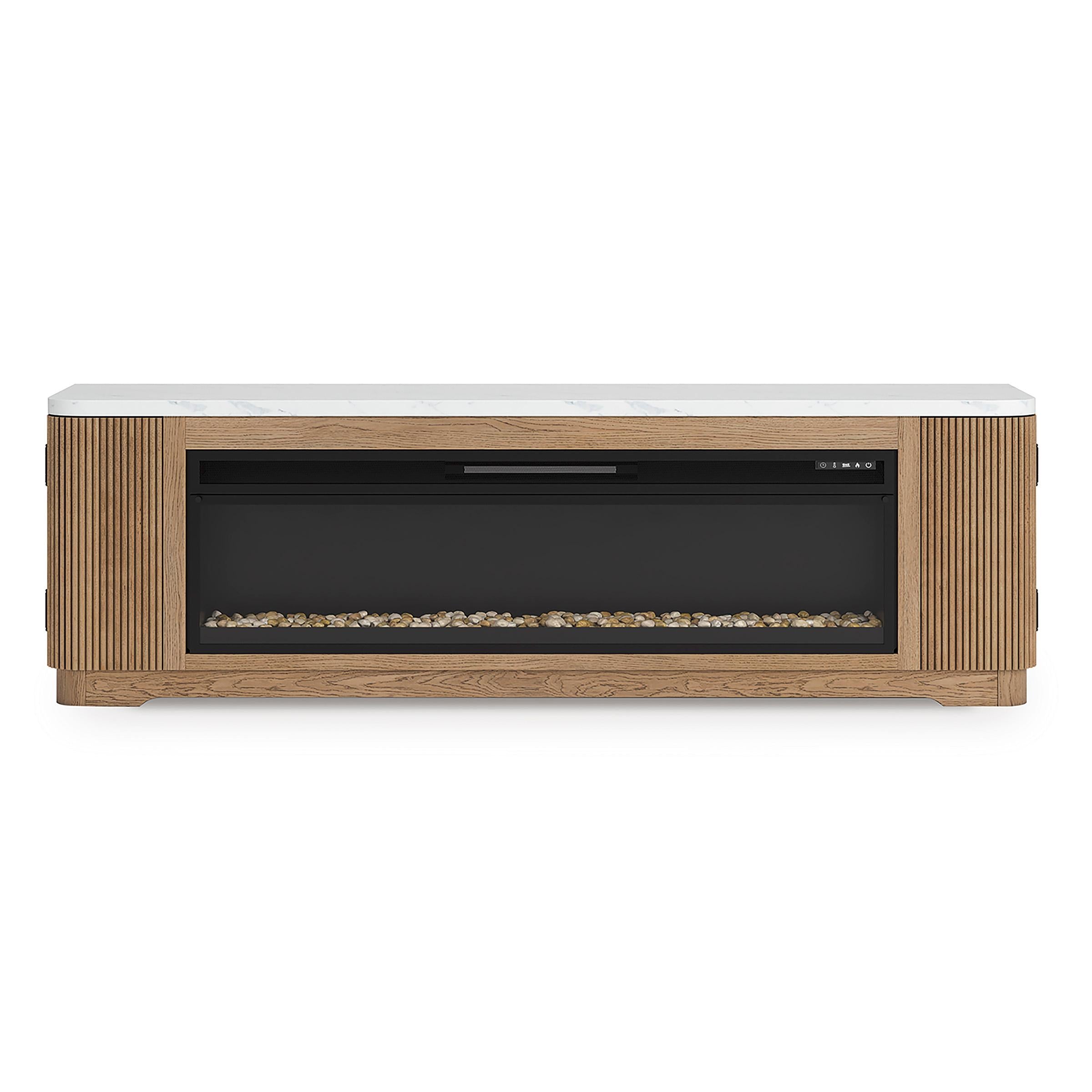  Signature Design by Ashley Camdill W808W1 80" TV Stand with Electric Fireplace IMAGE 5