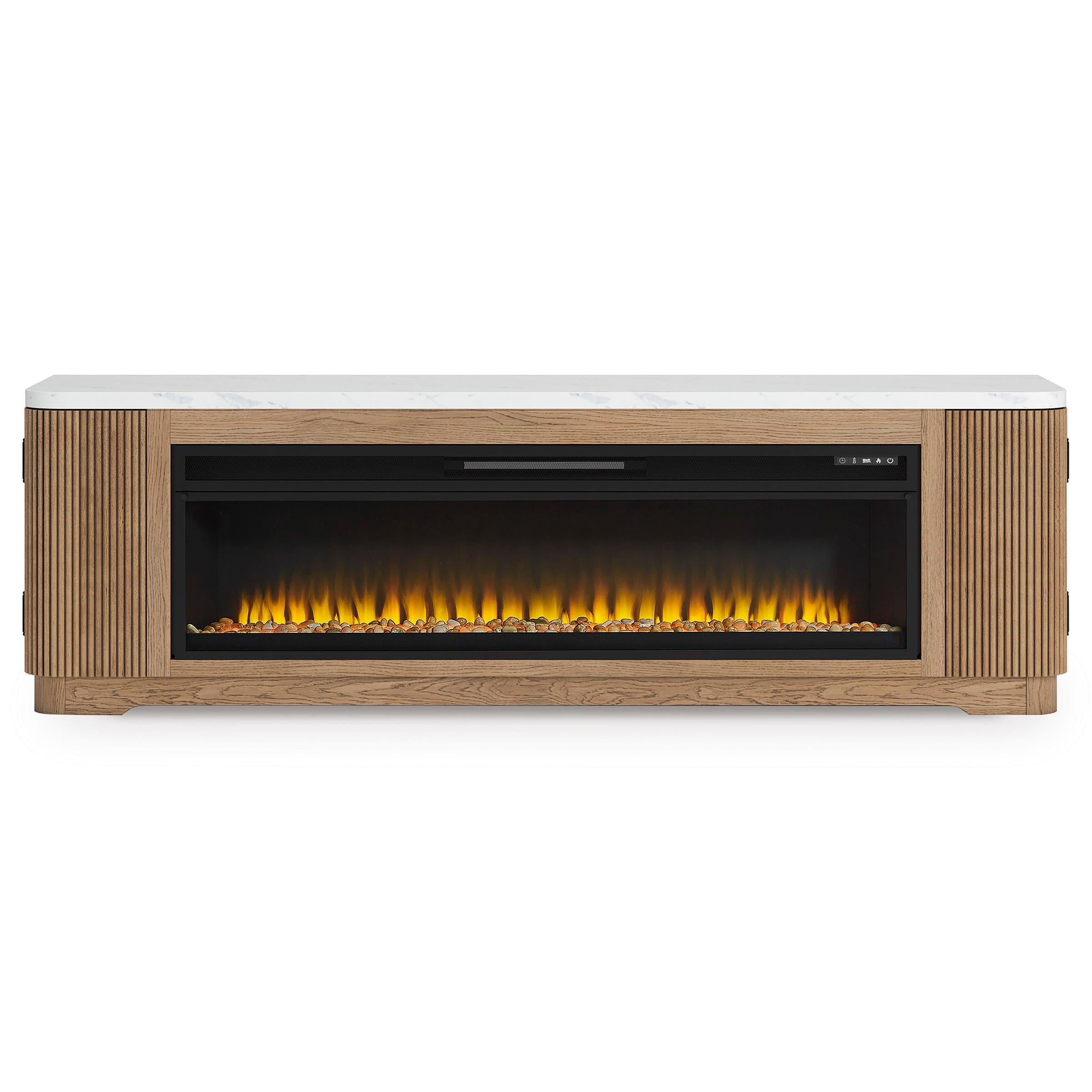  Signature Design by Ashley Camdill W808W1 80" TV Stand with Electric Fireplace IMAGE 6