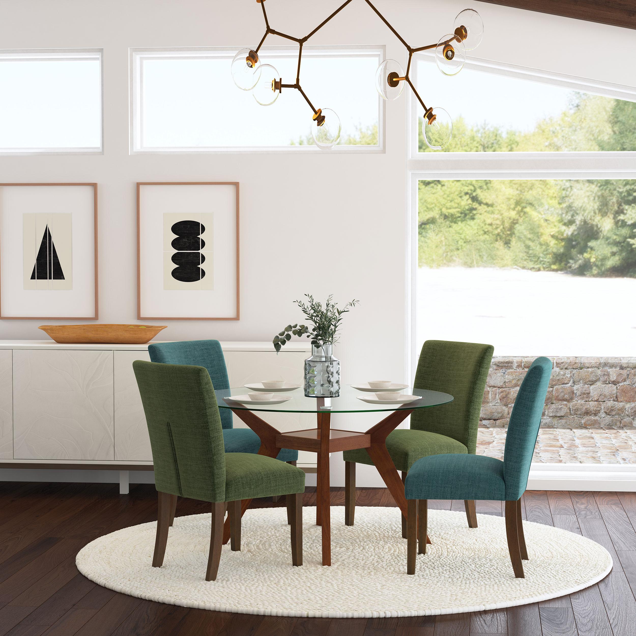  Coaster Furniture Cantley 106378 pholstered Dining Side Chair - Green IMAGE 9