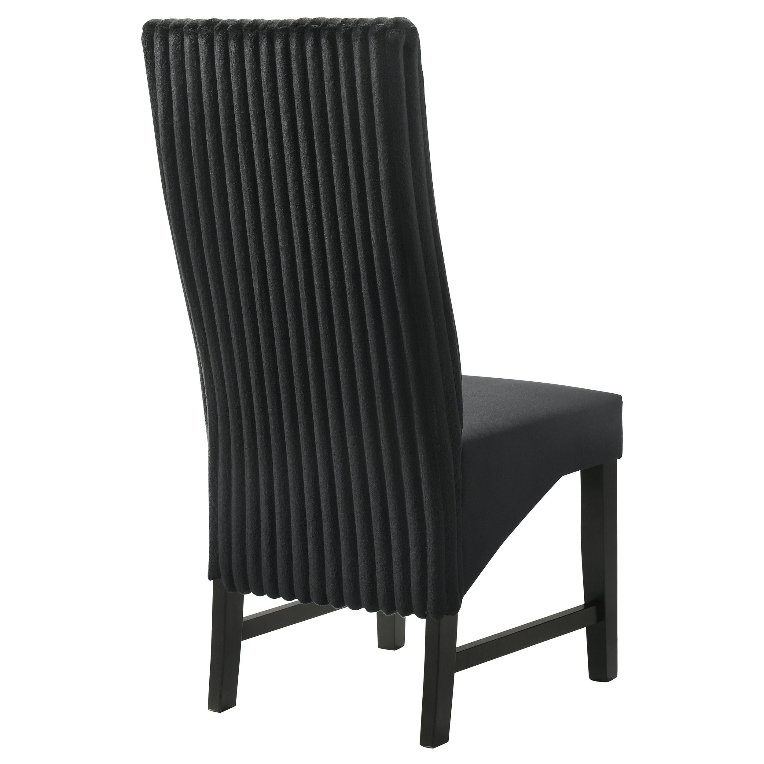  Coaster Furniture Barrand 106387 Upholstered Dining Side Chair - Black IMAGE 7