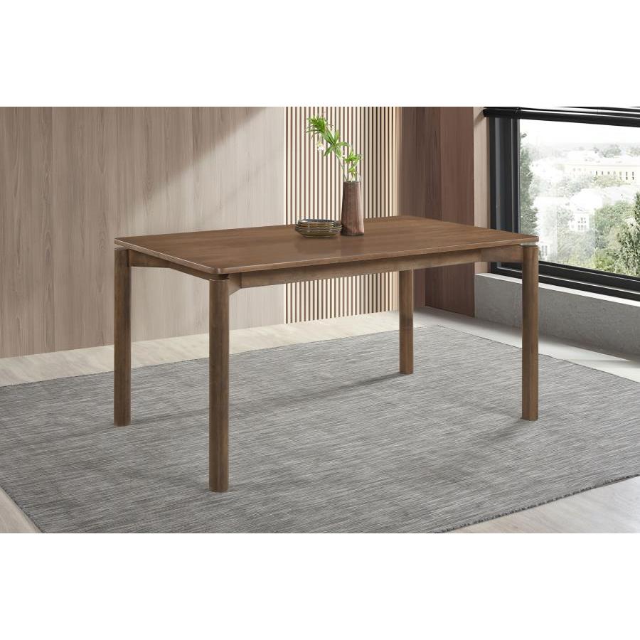  Coaster Furniture Parkridge 108561 59-inch Rectangular Dining Table - Natural Walnut IMAGE 2