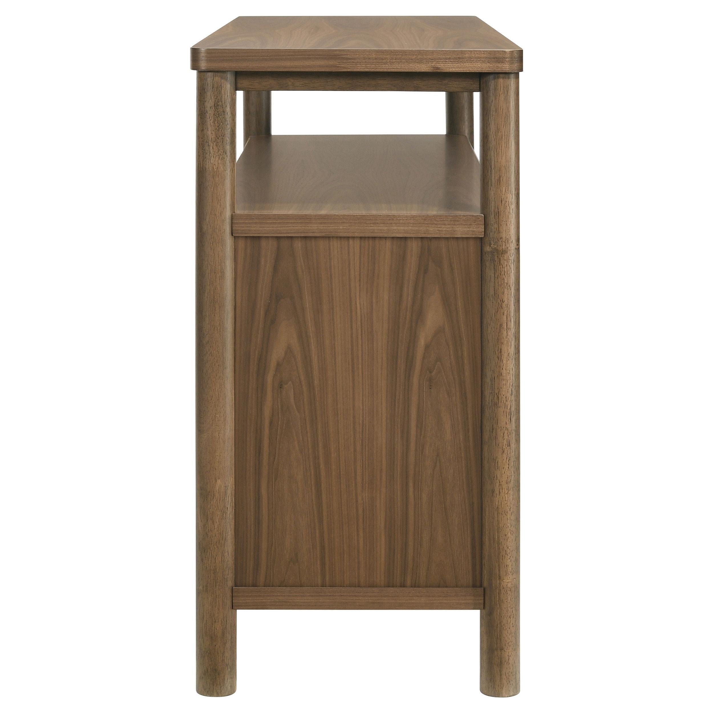  Coaster Furniture Crestmore 108575 52-inch Dining Cabinet Sideboard Buffet - Walnut IMAGE 5
