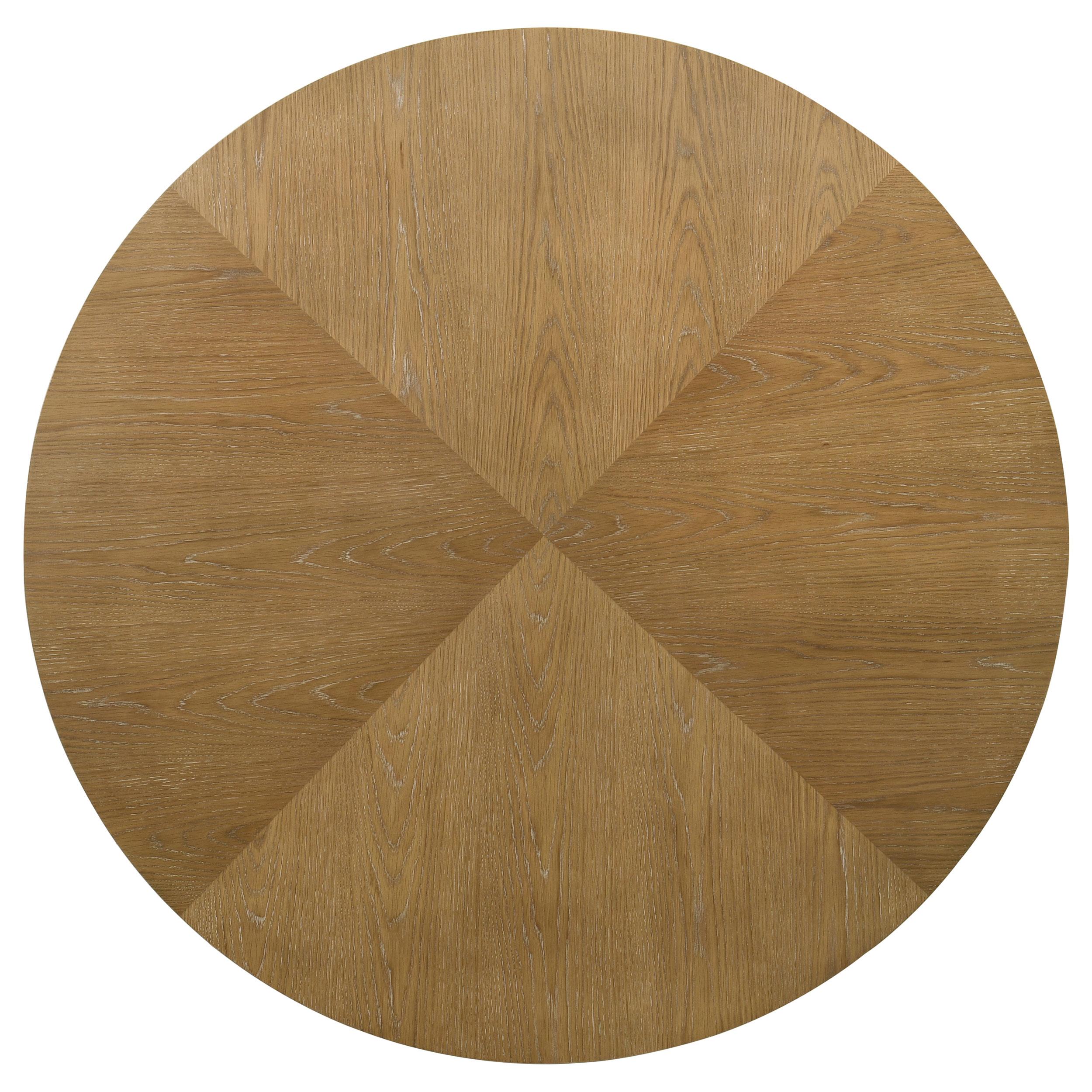  Coaster Furniture Danvers 109150 Round 54-inch Wood Dining Table - Brown Oak IMAGE 4