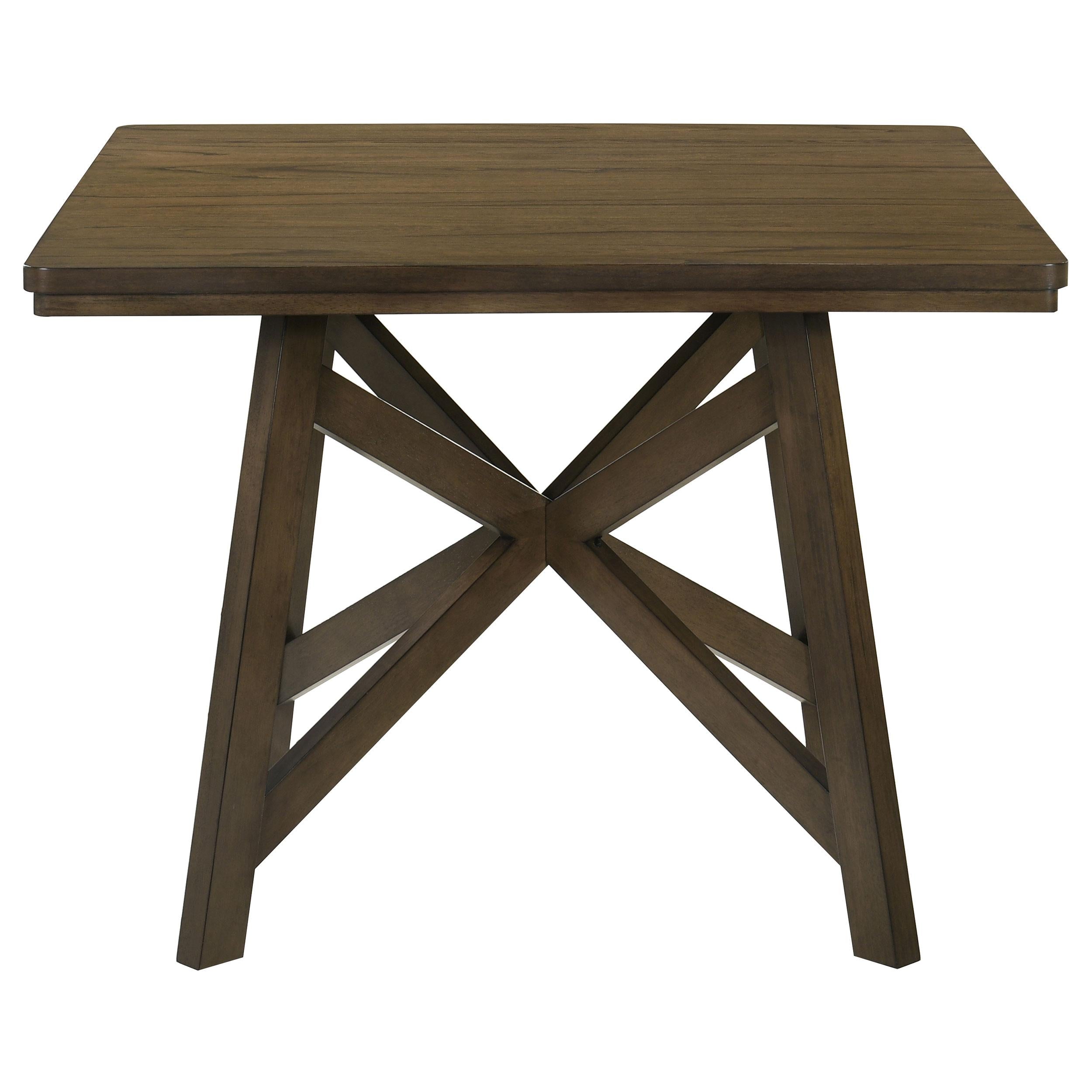  Coaster Furniture Canfield 109178 47-inch Square Counter Height Dining Table - Brown IMAGE 3
