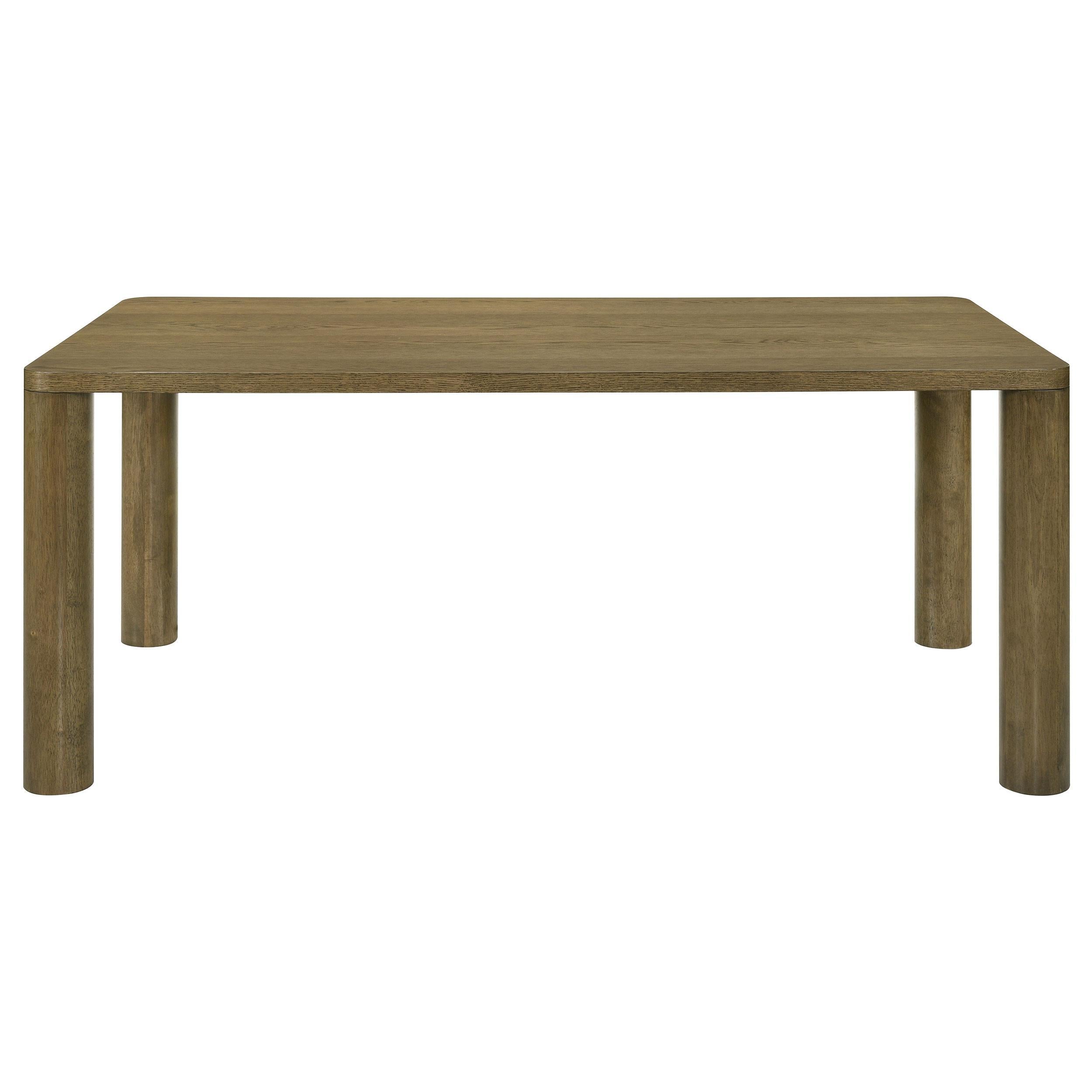 Coaster Furniture Castlewood 109351 71-inch Rectangular Wood Dining Table - Brown Oak IMAGE 3