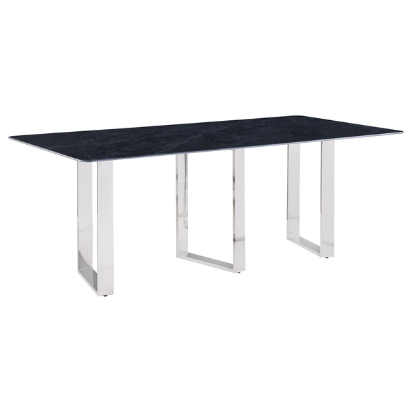 Coaster Furniture Desden 109361 79-inch Rectangular Sintered Stone Dining Table - Grey