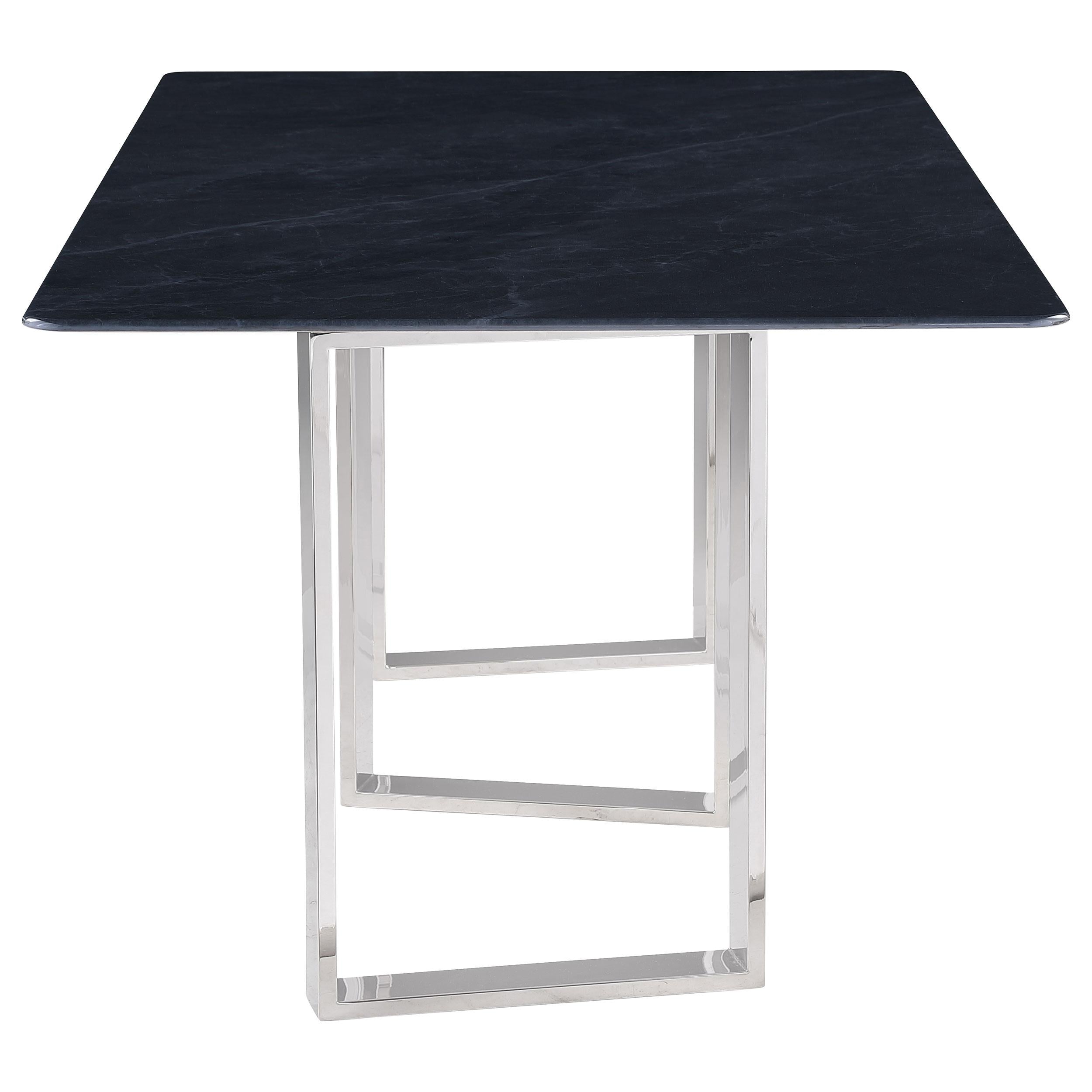  Coaster Furniture Desden 109361 79-inch Rectangular Sintered Stone Dining Table - Grey IMAGE 5