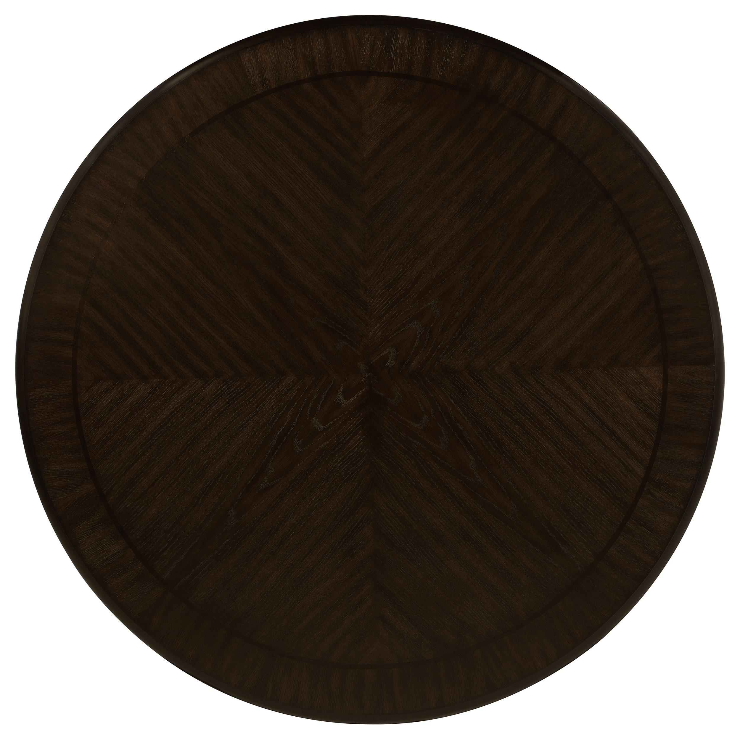  Coaster Furniture Twyla 115100 60-inch Round Dining Table with Drawer - Dark Cocoa IMAGE 5