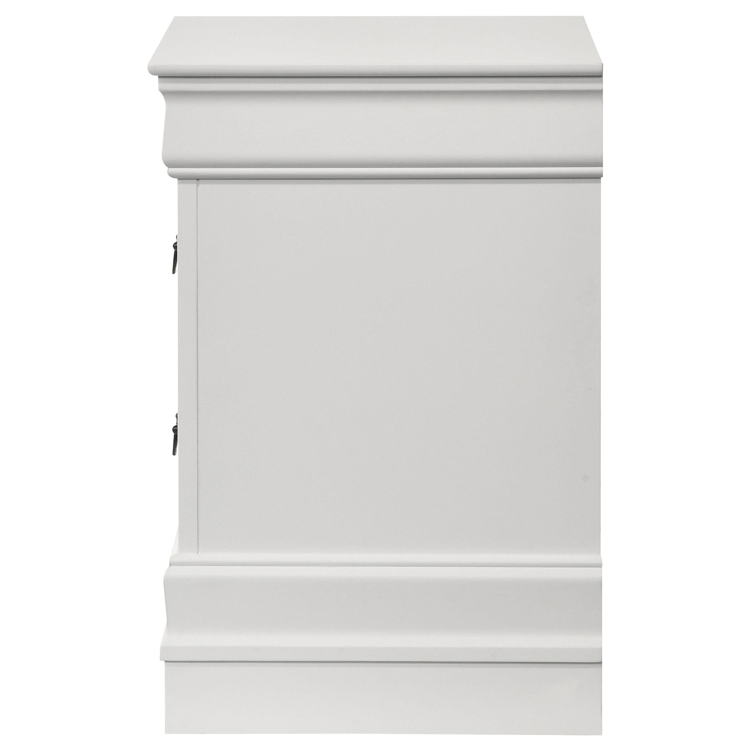  Coaster Furniture Louis Philippe 202442 2-Drawer Nightstand Bedside Table - White IMAGE 5
