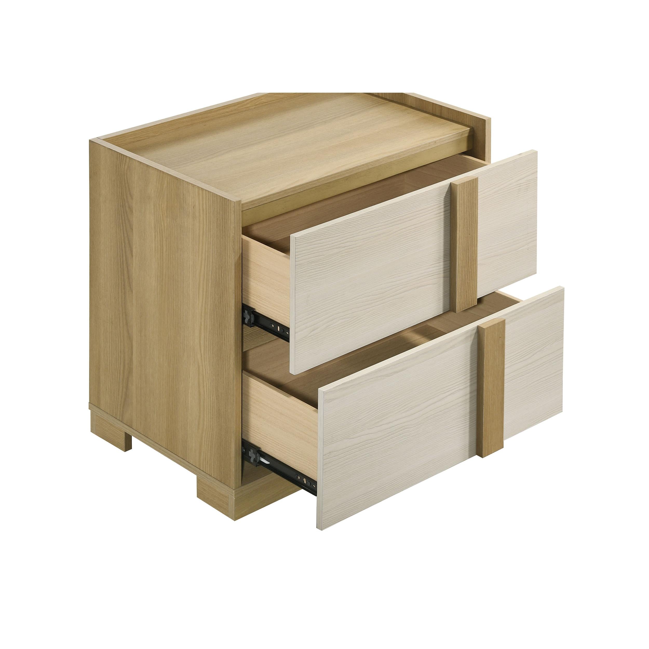  Coaster Furniture Hyland 215652 2-Drawer Nightstand Bedside Table - Natural IMAGE 10