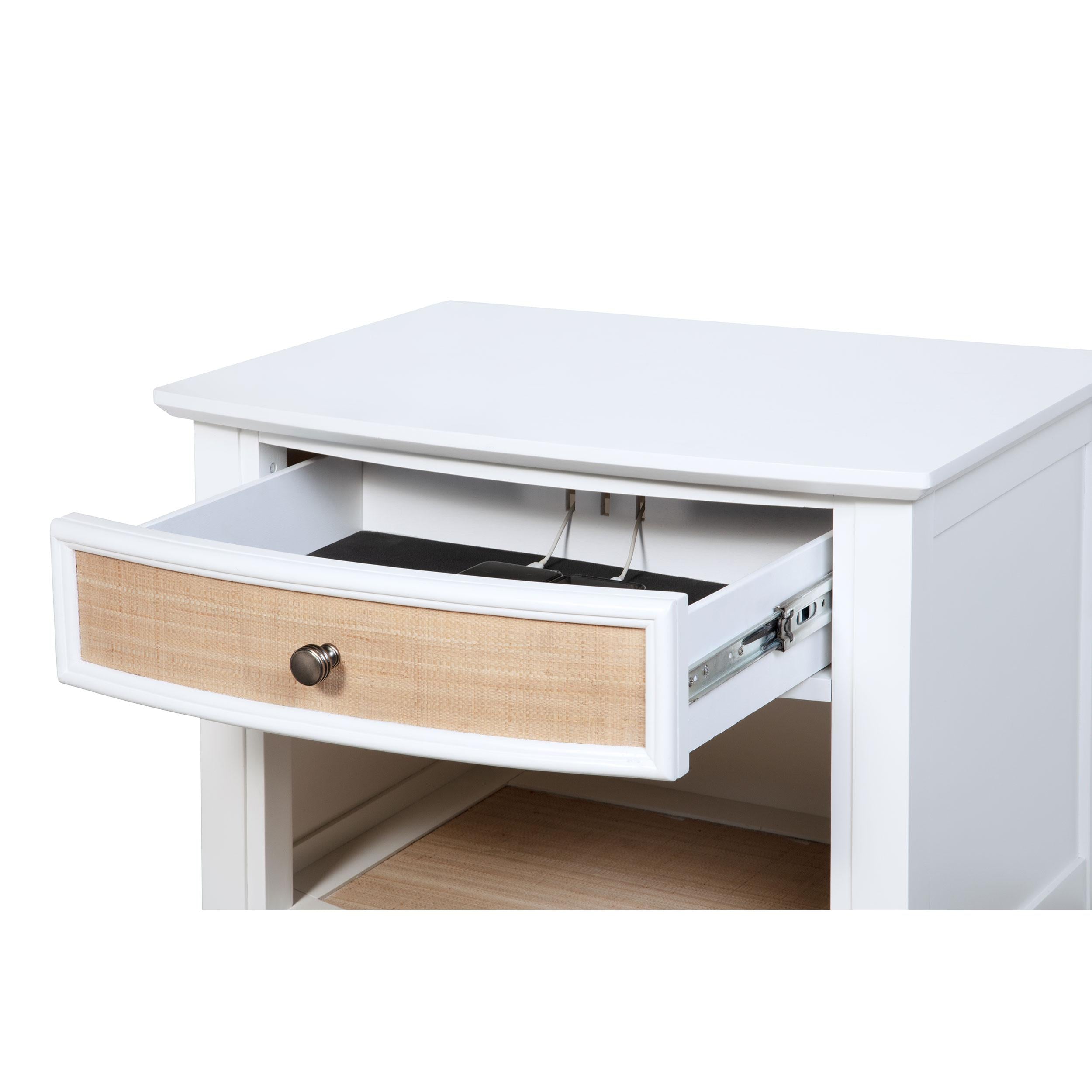  Coaster Furniture Bexhill 223472 1-Drawer Nightstand Bedside Table - White IMAGE 11