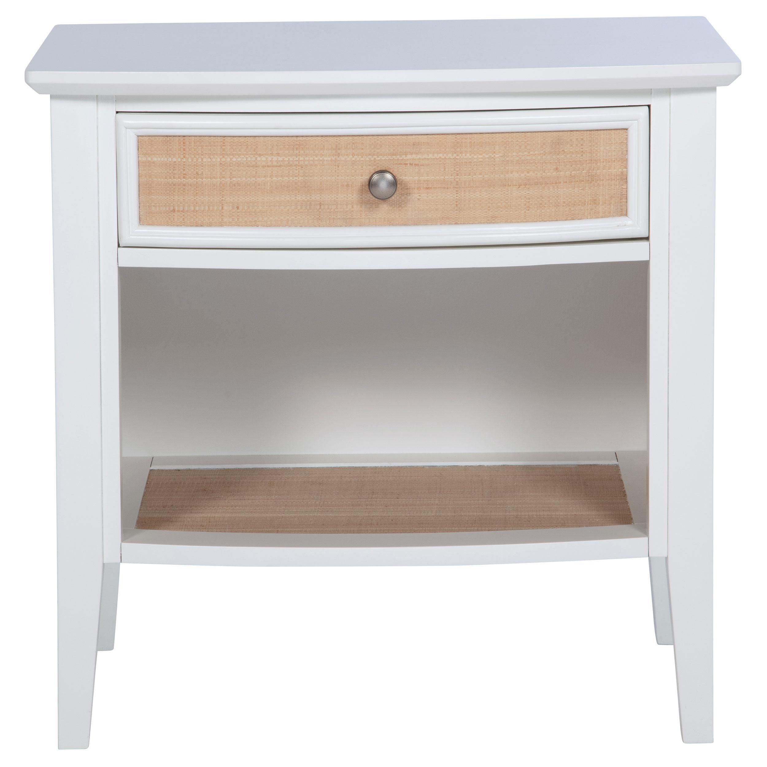  Coaster Furniture Bexhill 223472 1-Drawer Nightstand Bedside Table - White IMAGE 3