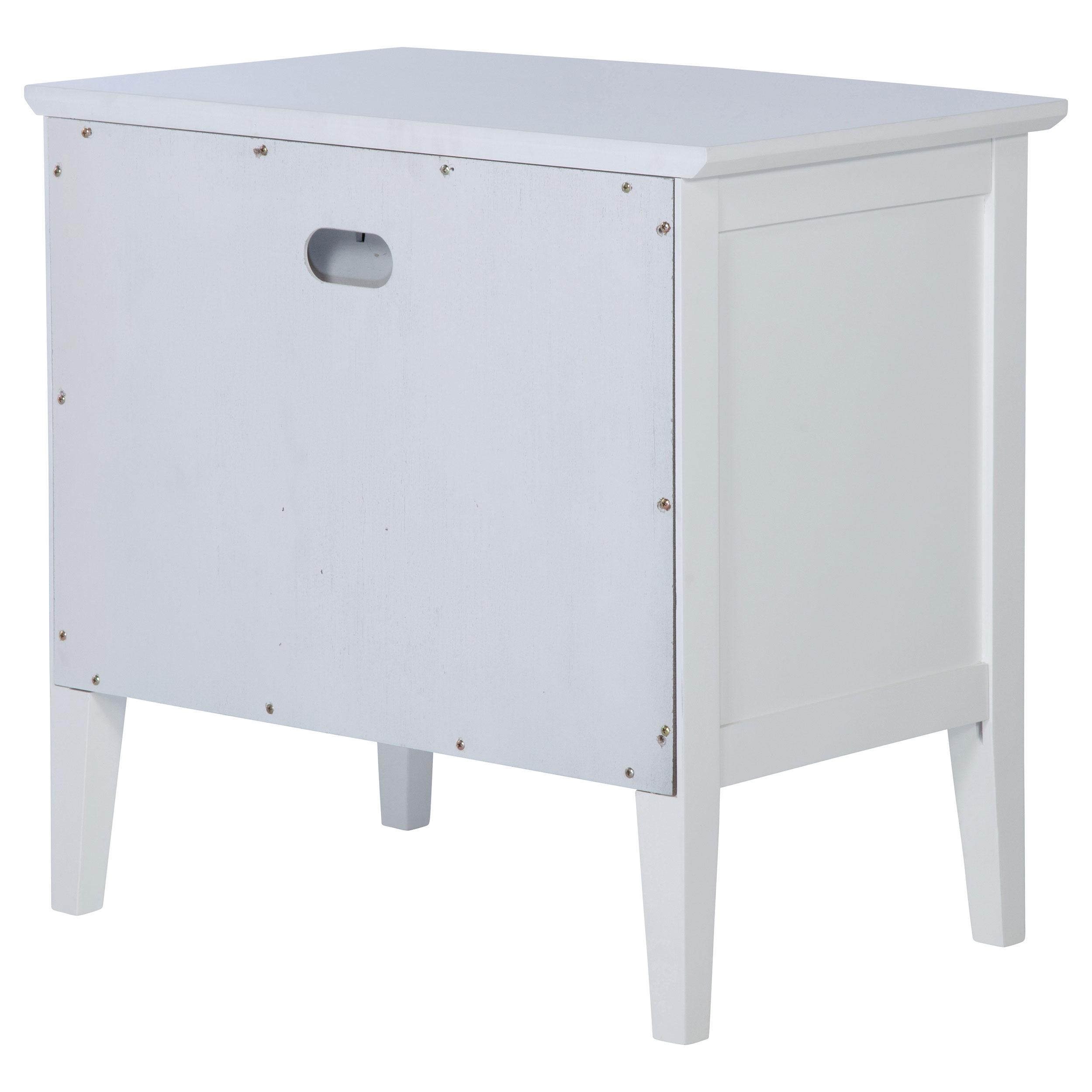  Coaster Furniture Bexhill 223472 1-Drawer Nightstand Bedside Table - White IMAGE 8