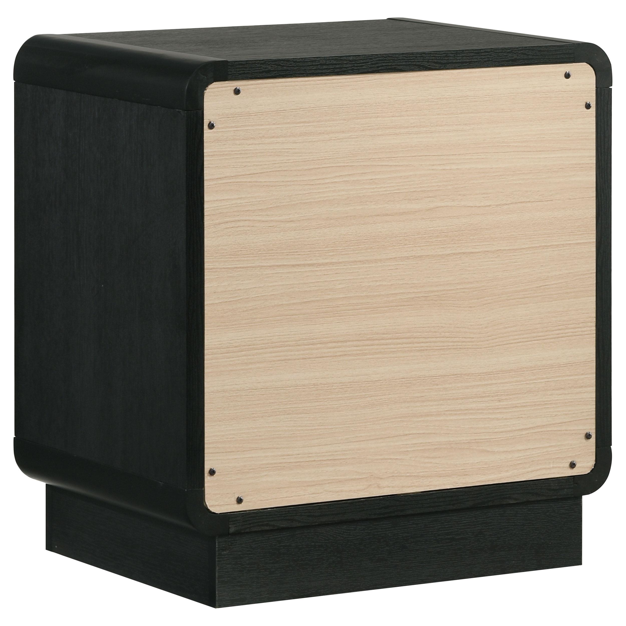  Coaster Furniture Cavelle 223662 2-Drawer Nightstand Bedside Table - Black IMAGE 6