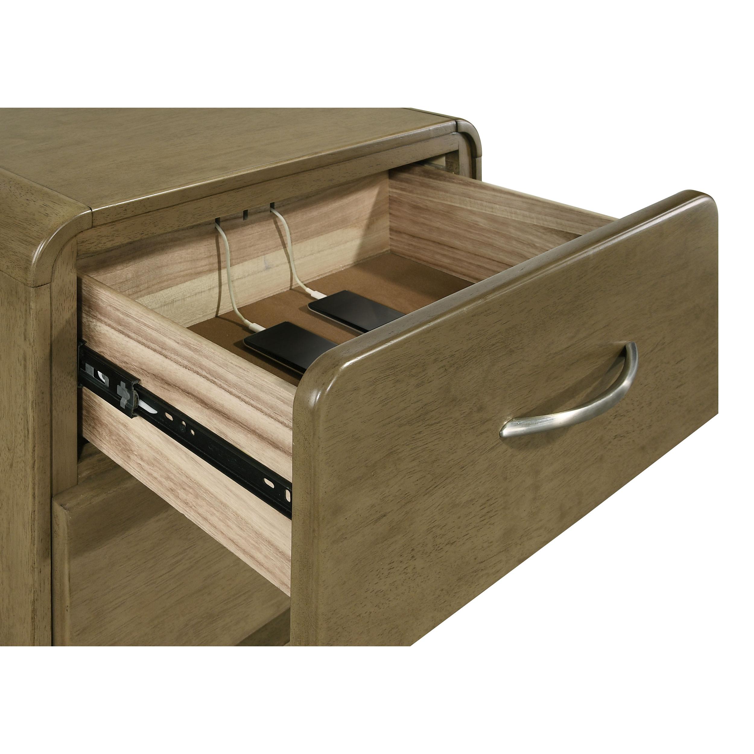  Coaster Furniture Amsbury 224272 2-Drawer Nightstand Bedside Table - Nutmeg IMAGE 10