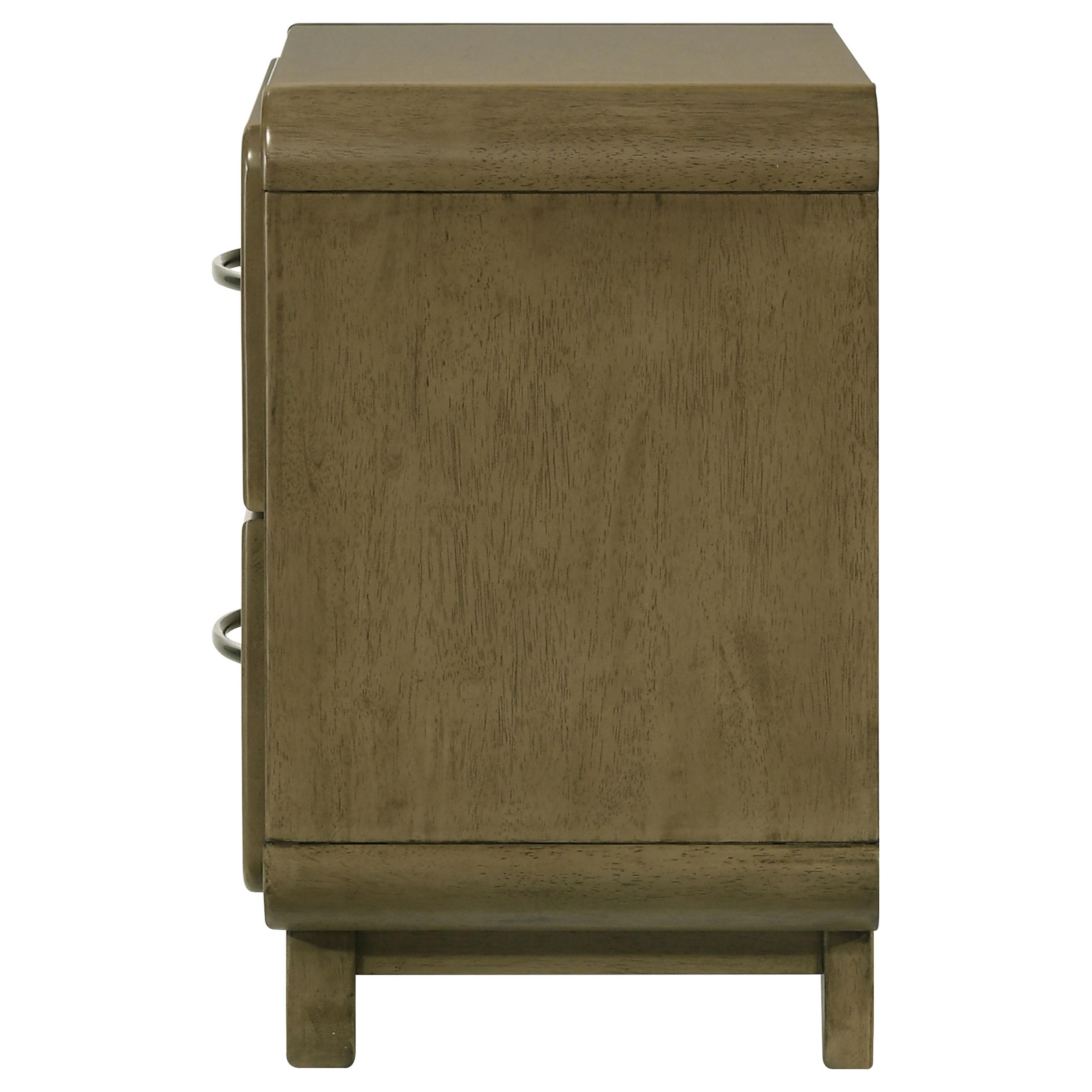  Coaster Furniture Amsbury 224272 2-Drawer Nightstand Bedside Table - Nutmeg IMAGE 5