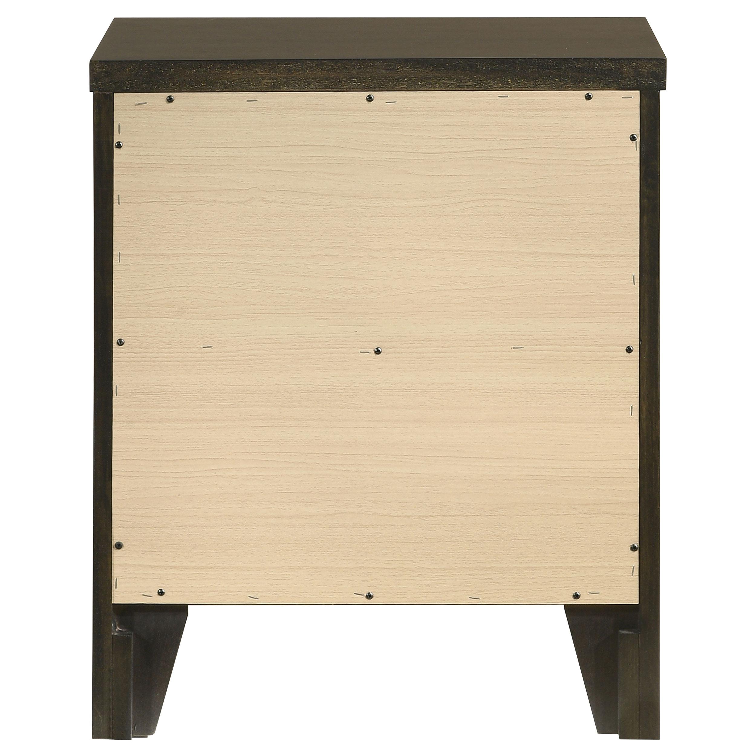  Coaster Furniture Wilkes 224422 2-Drawer Nightstand Bedside Table - Dark Cocoa IMAGE 7