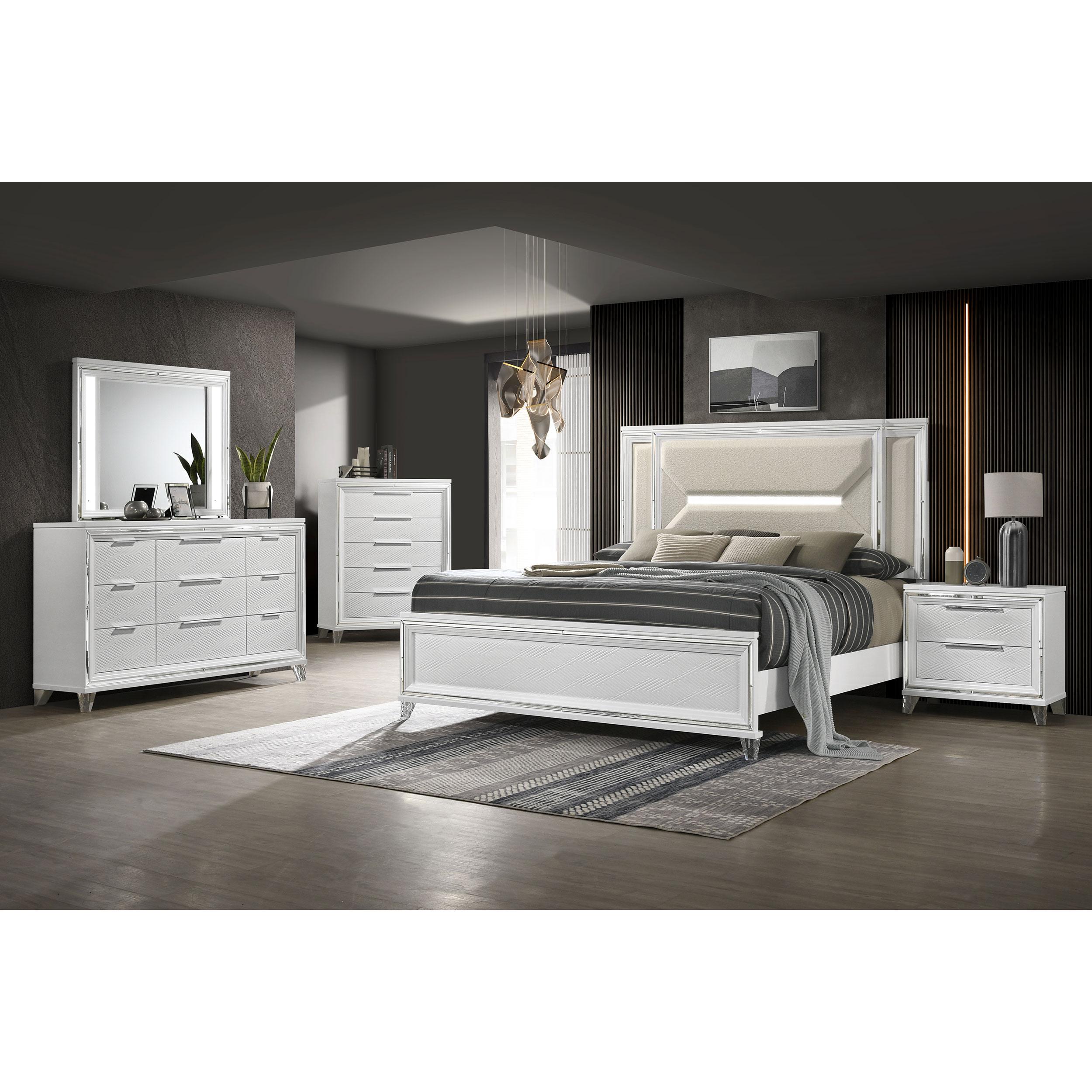  Size_Queen --  Coaster Furniture Marmore Panel Bed IMAGE 5