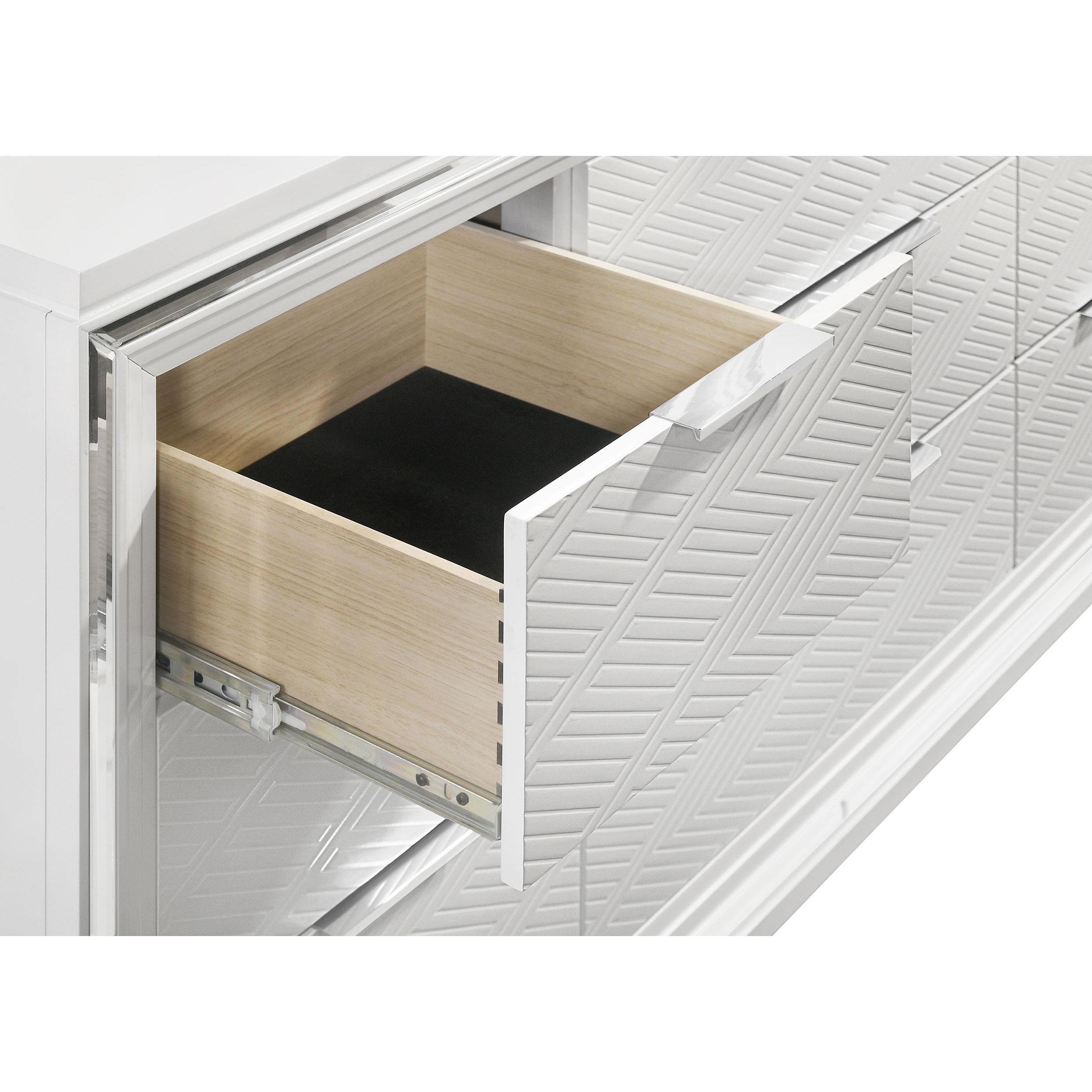  Coaster Furniture Marmore 224963 9-Drawer Dresser Cabinet - White IMAGE 11