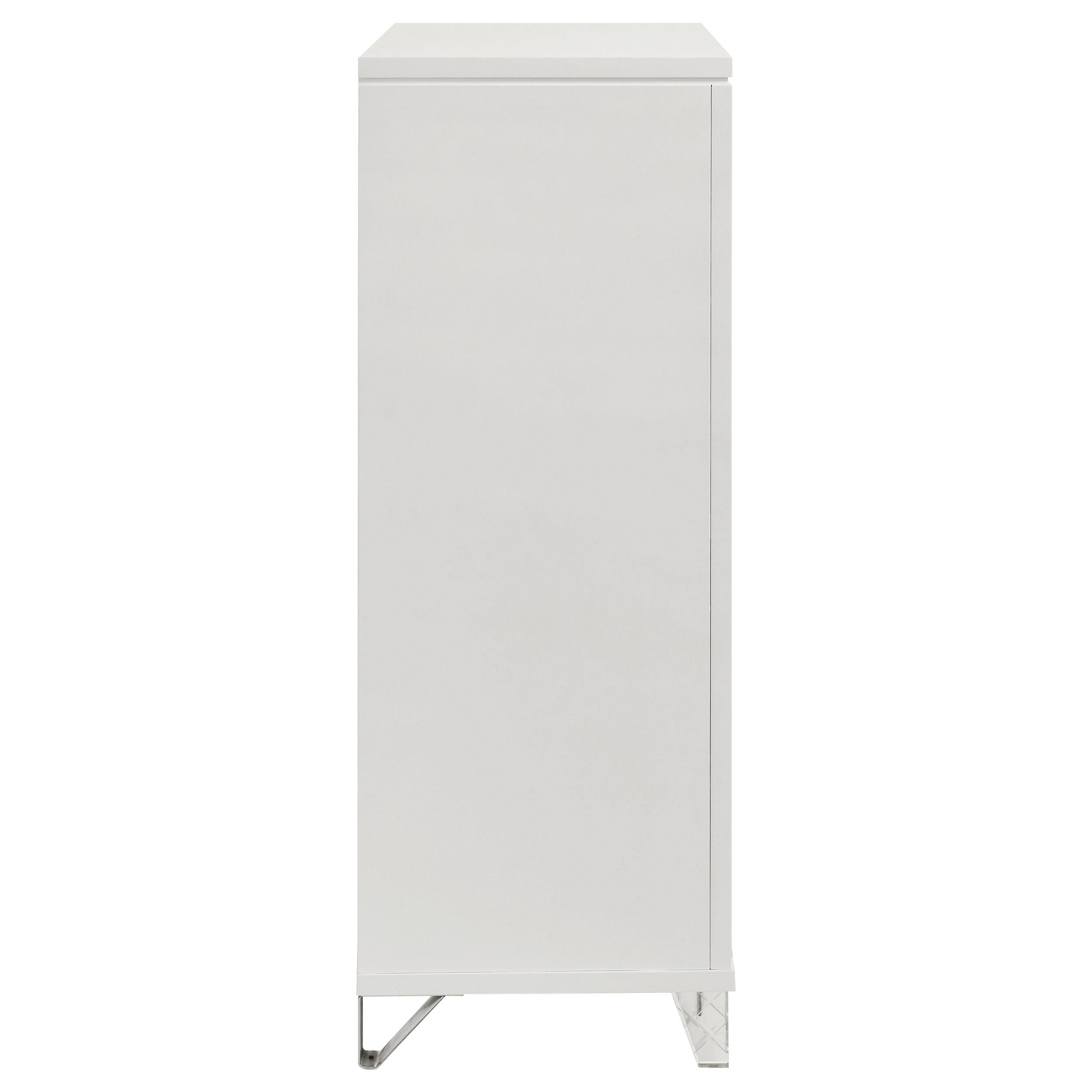  Coaster Furniture Marmore 224965 5-Drawer Bedroom Chest of Drawers - White IMAGE 9