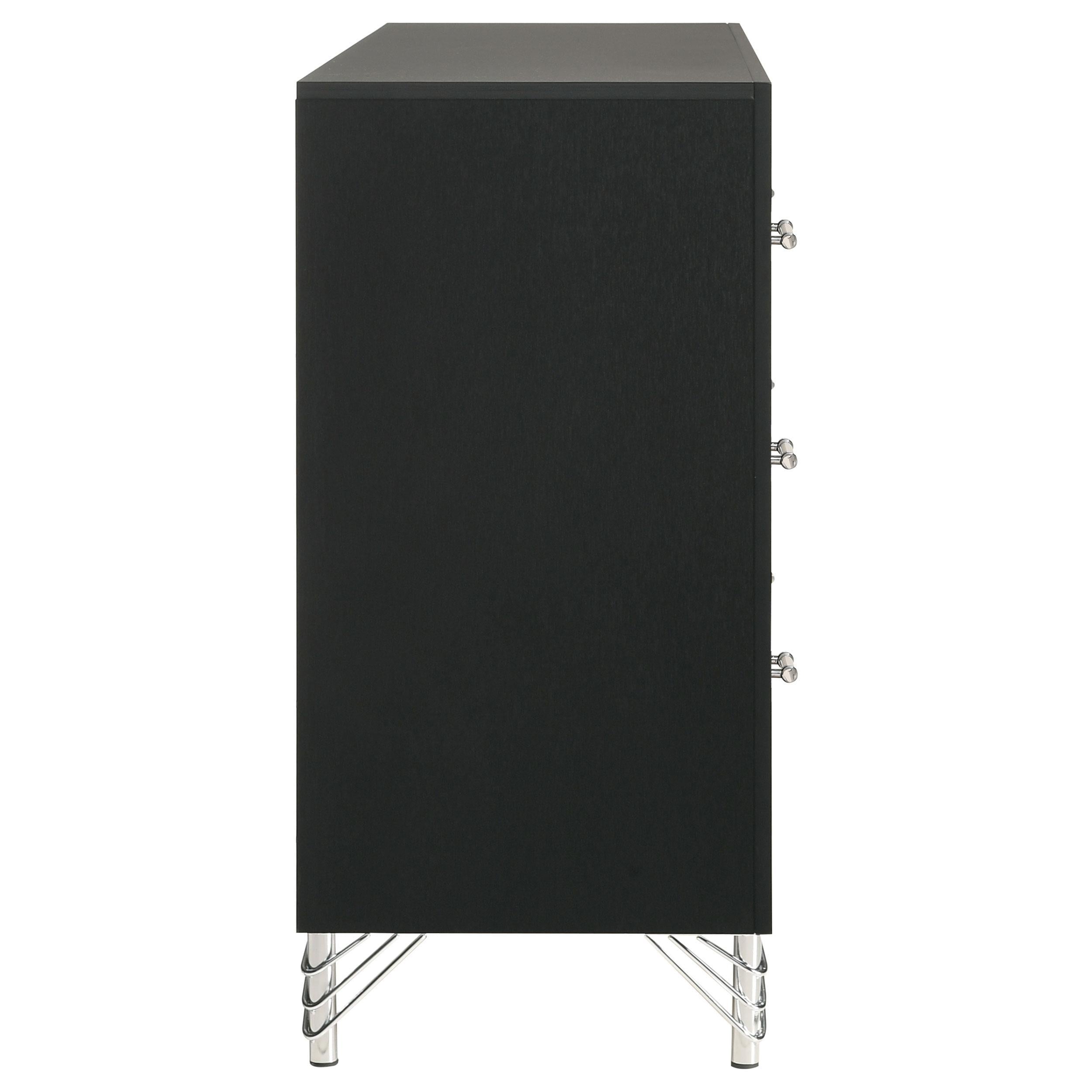  Coaster Furniture Lucia 224993 6-Drawer Dresser Cabinet - Black IMAGE 9