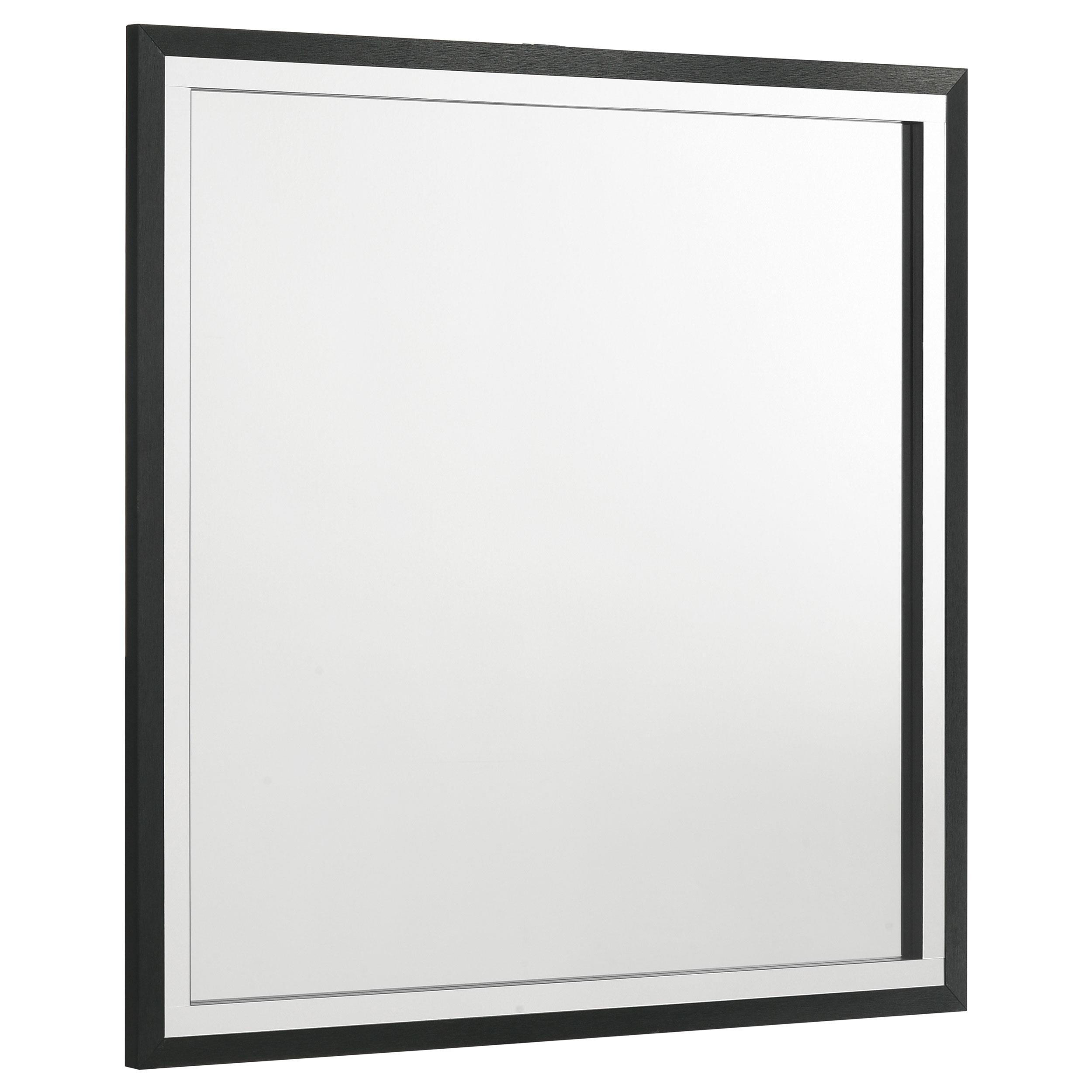  Coaster Furniture Lucia 224994 Dresser Mirror - Black IMAGE 1