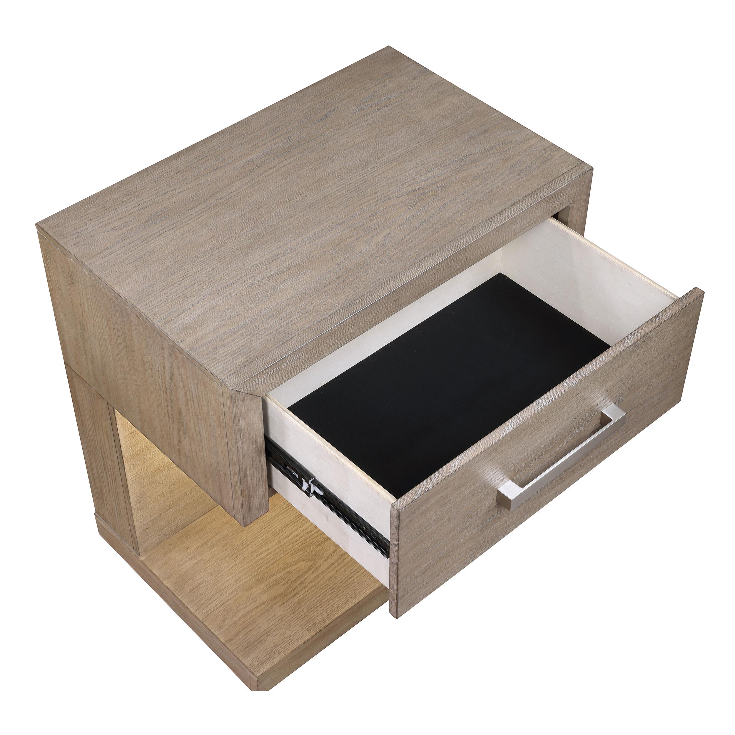  Coaster Furniture Kenora 224852 1-Drawer Nightstand Bedside Table - Barley Brown IMAGE 10
