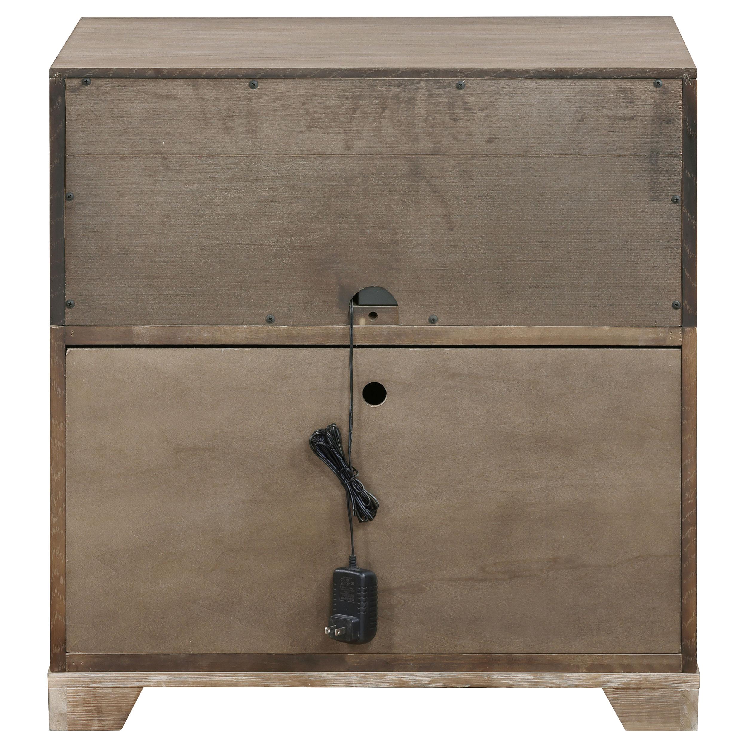  Coaster Furniture Kenora 224852 1-Drawer Nightstand Bedside Table - Barley Brown IMAGE 7