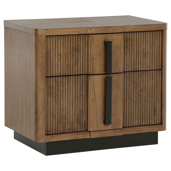 Coaster Furniture Terrace 224902 2-Drawer Nightstand Bedside Table - Ash Brown