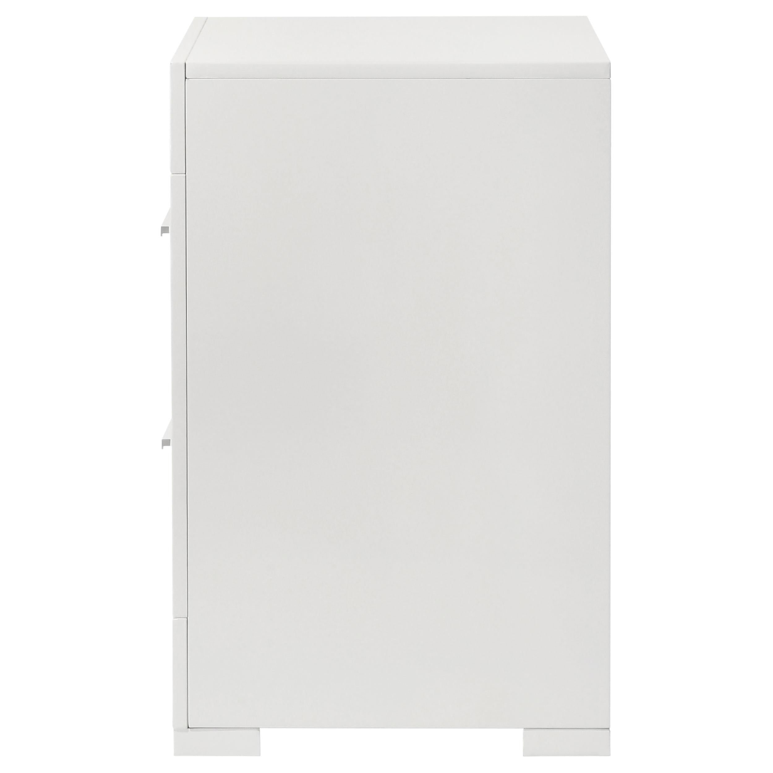  Coaster Furniture Ives 224942 2-Drawer Nightstand Bedside Table - White High Gloss IMAGE 5