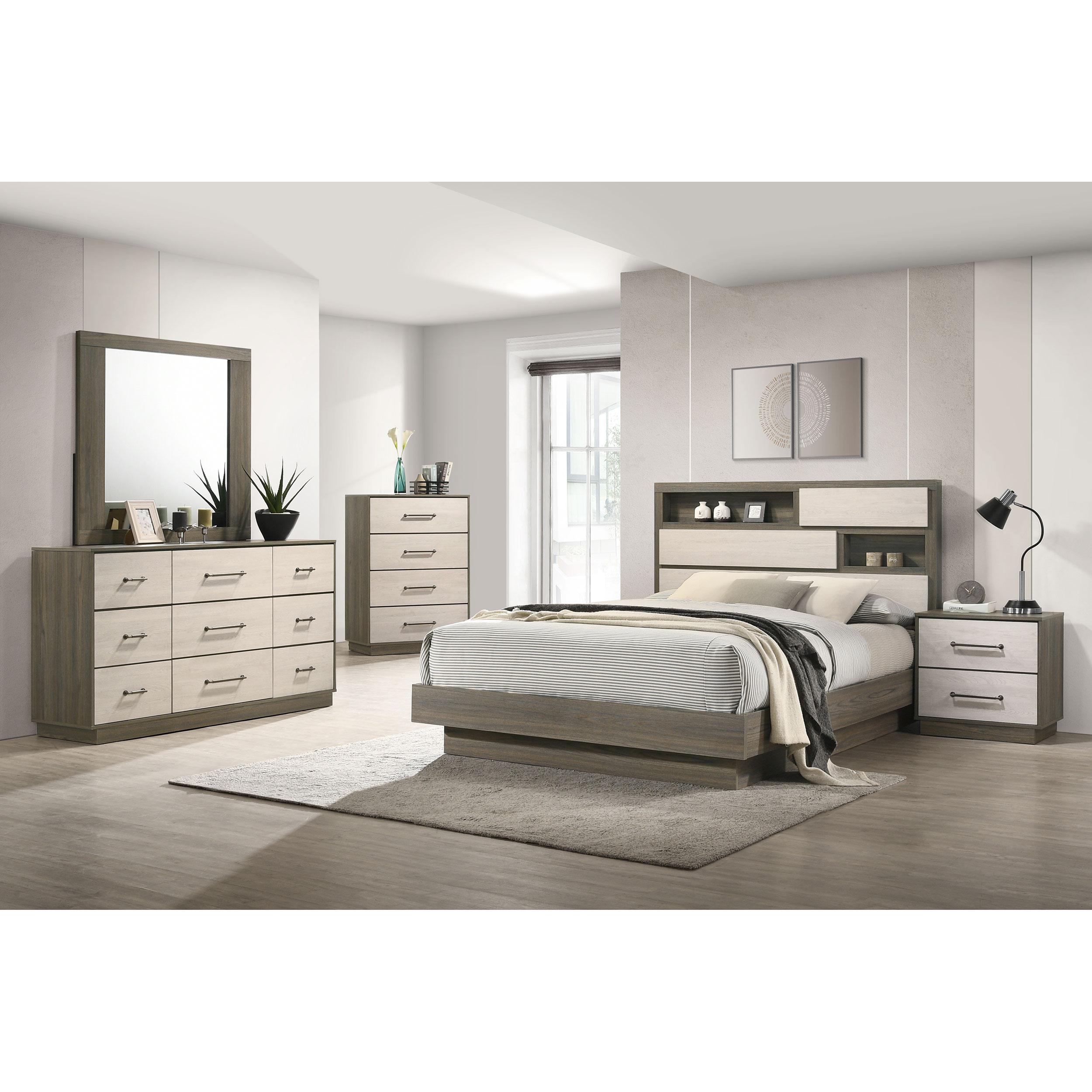  Coaster Furniture Fenwick 224982 2-Drawer Nightstand Bedside Table - Grey Oak IMAGE 11