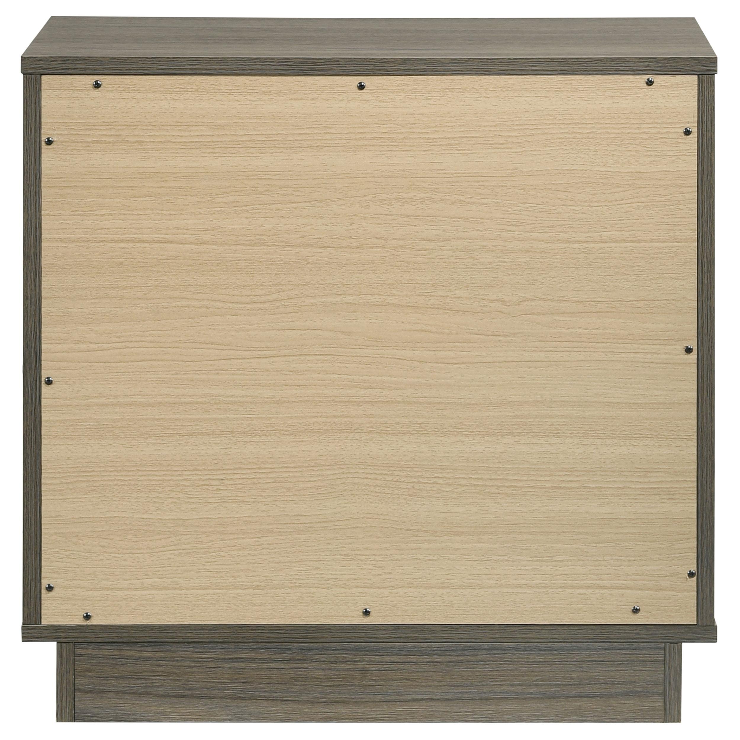  Coaster Furniture Fenwick 224982 2-Drawer Nightstand Bedside Table - Grey Oak IMAGE 7