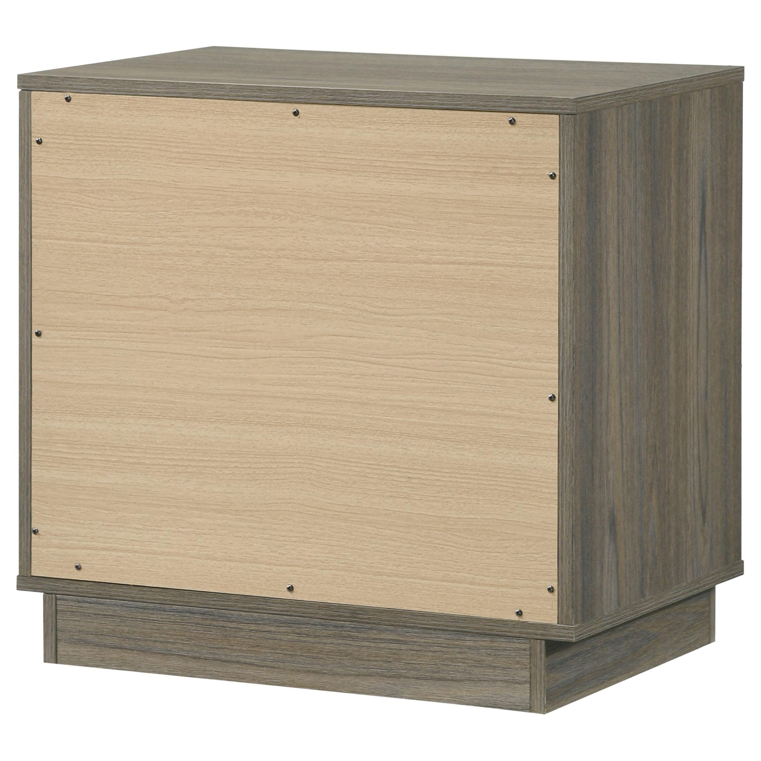  Coaster Furniture Fenwick 224982 2-Drawer Nightstand Bedside Table - Grey Oak IMAGE 8