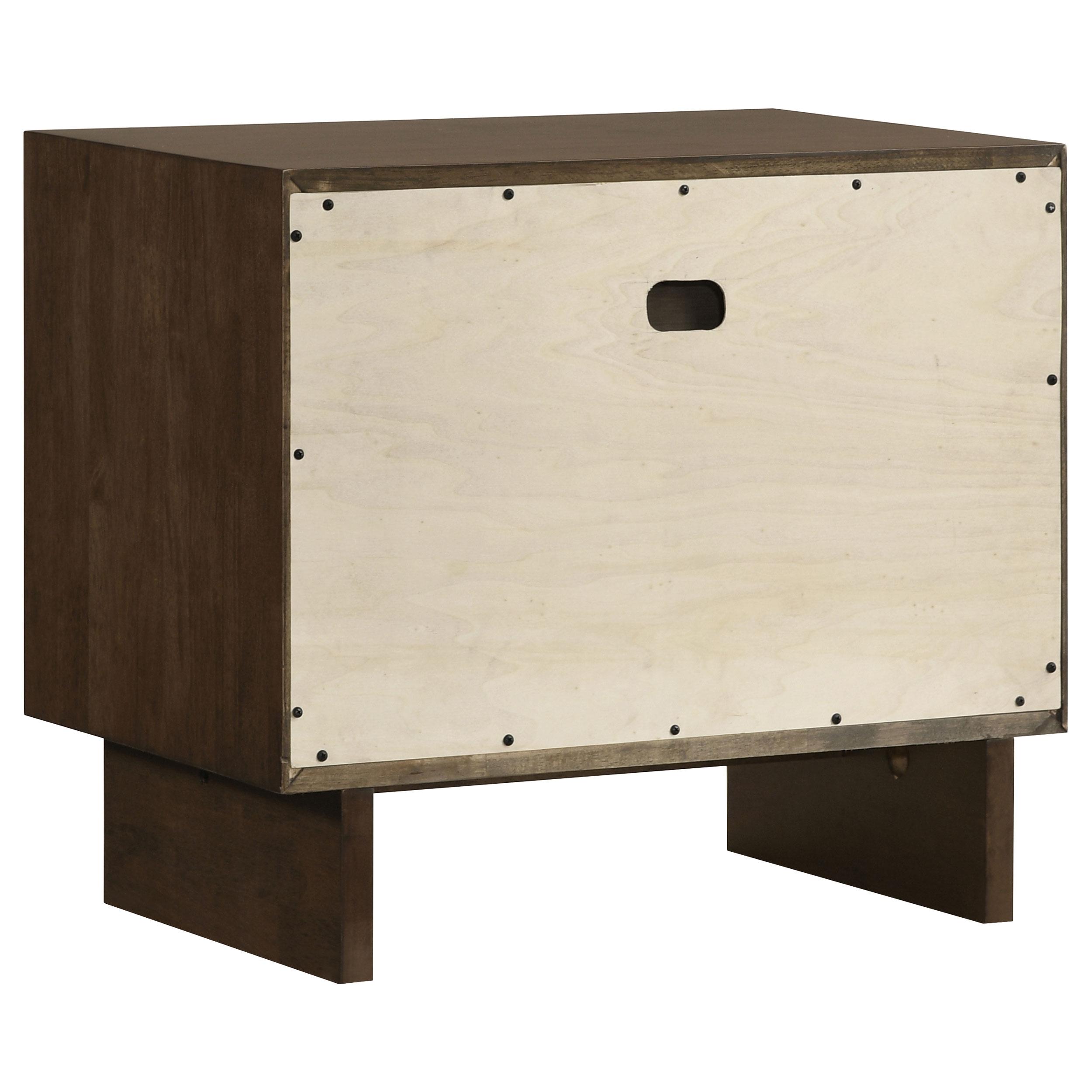  Coaster Furniture Glenwood 225012 2-Drawer Nightstand Bedside Table - Warm Brown IMAGE 6