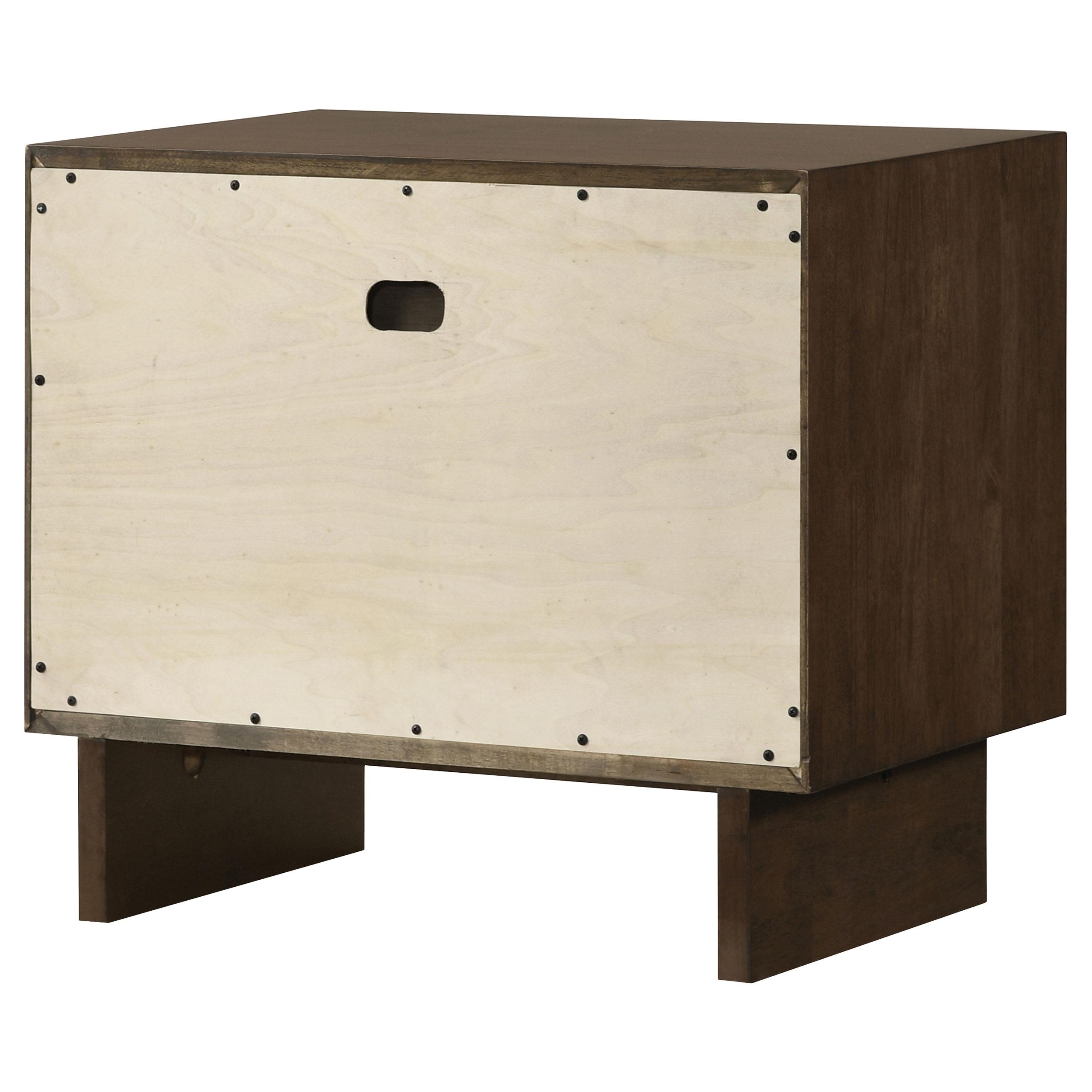  Coaster Furniture Glenwood 225012 2-Drawer Nightstand Bedside Table - Warm Brown IMAGE 8