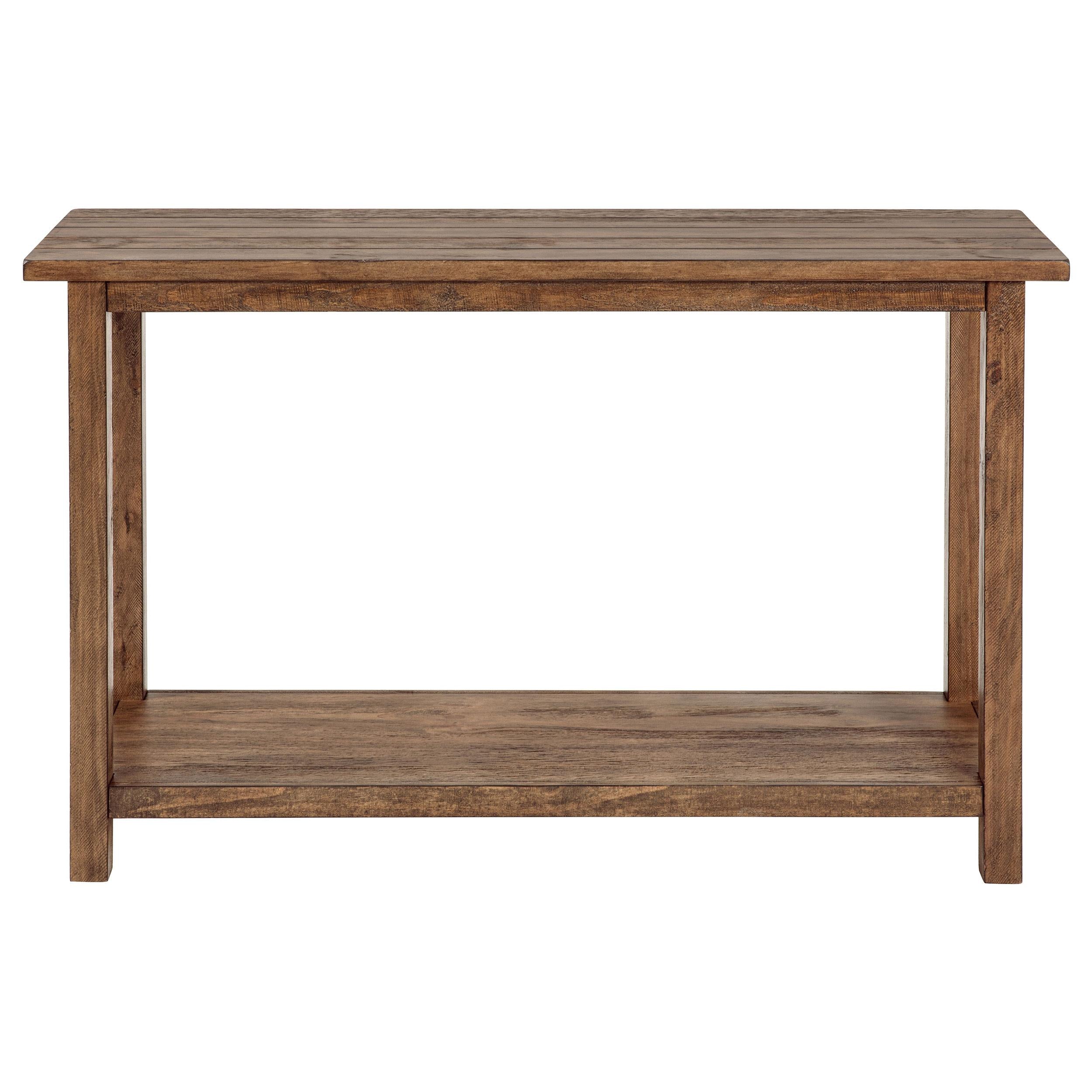  Coaster Furniture Payne 710549 Wood Entryway Sofa Console Table - Distressed Brown IMAGE 2